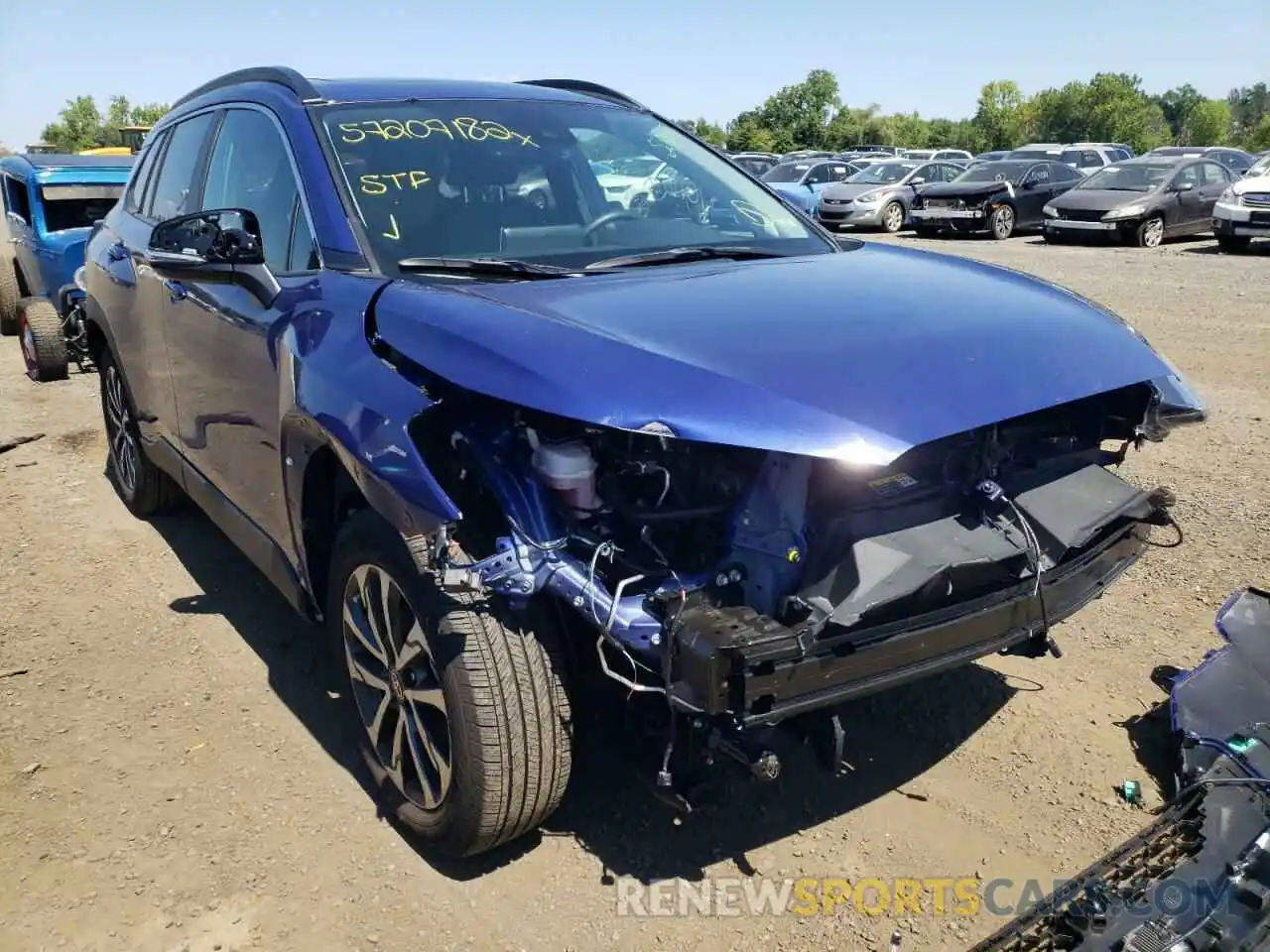 1 Photograph of a damaged car 7MUDAABG7NV009691 TOYOTA COROLLA CR 2022