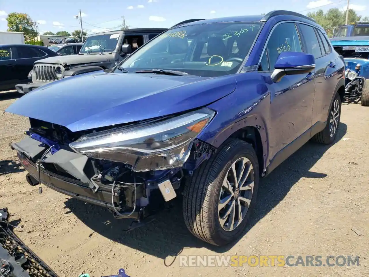 2 Photograph of a damaged car 7MUDAABG7NV009691 TOYOTA COROLLA CR 2022