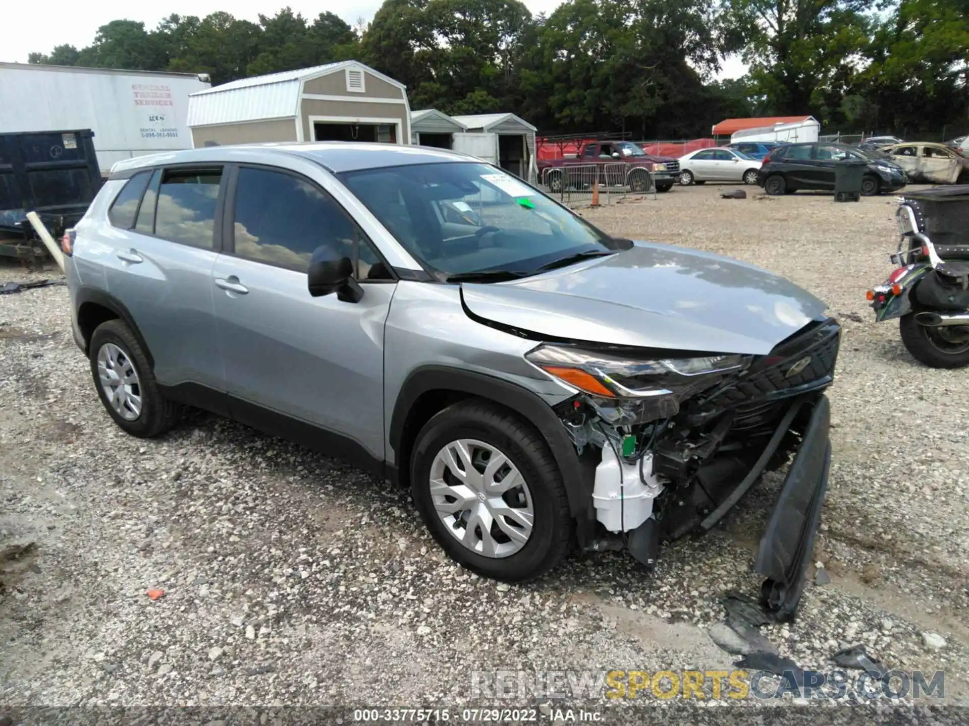 1 Photograph of a damaged car 7MUAAAAGXNV020463 TOYOTA COROLLA CROSS 2022