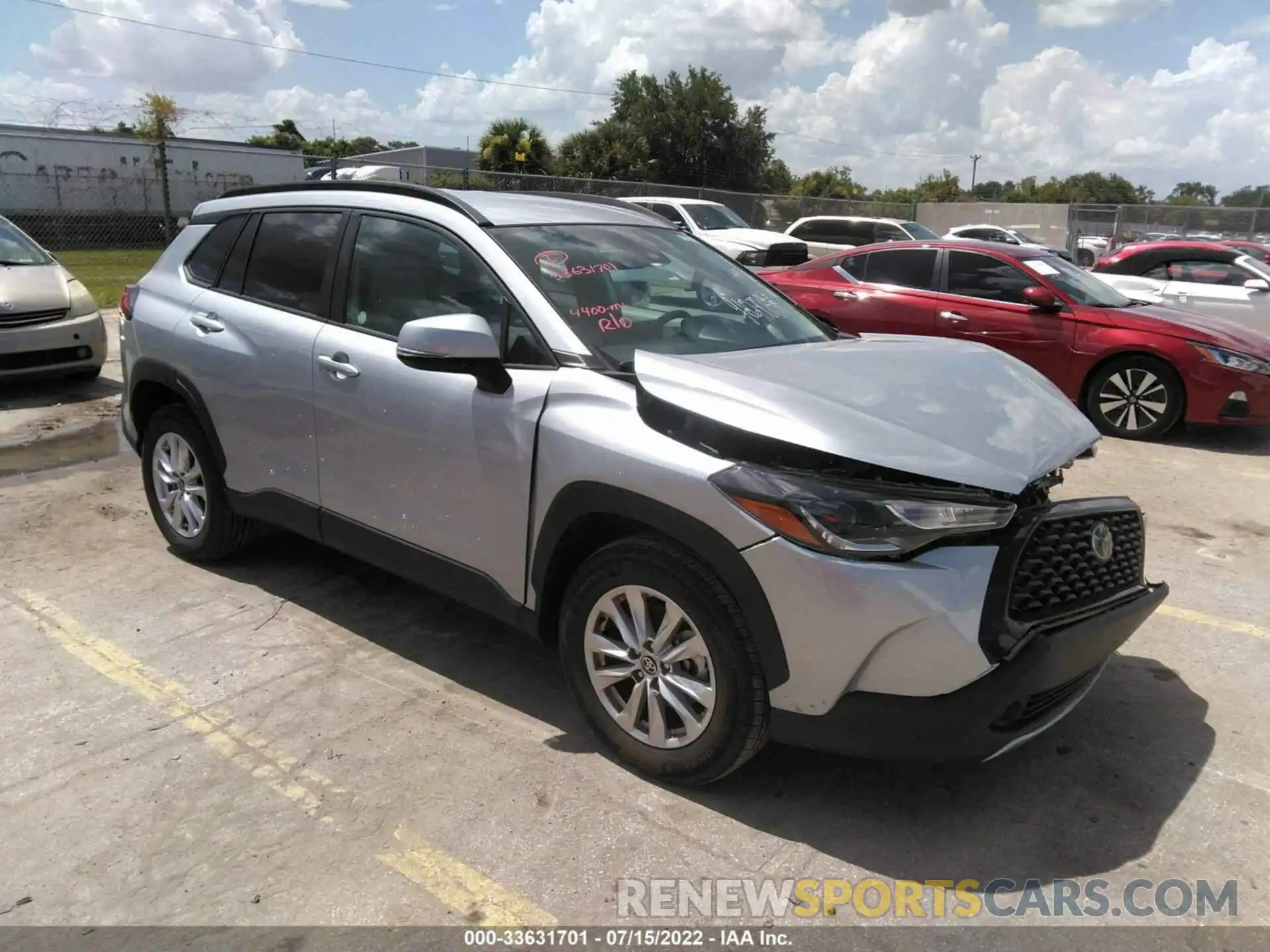 1 Photograph of a damaged car 7MUCAAAG9NV006935 TOYOTA COROLLA CROSS 2022