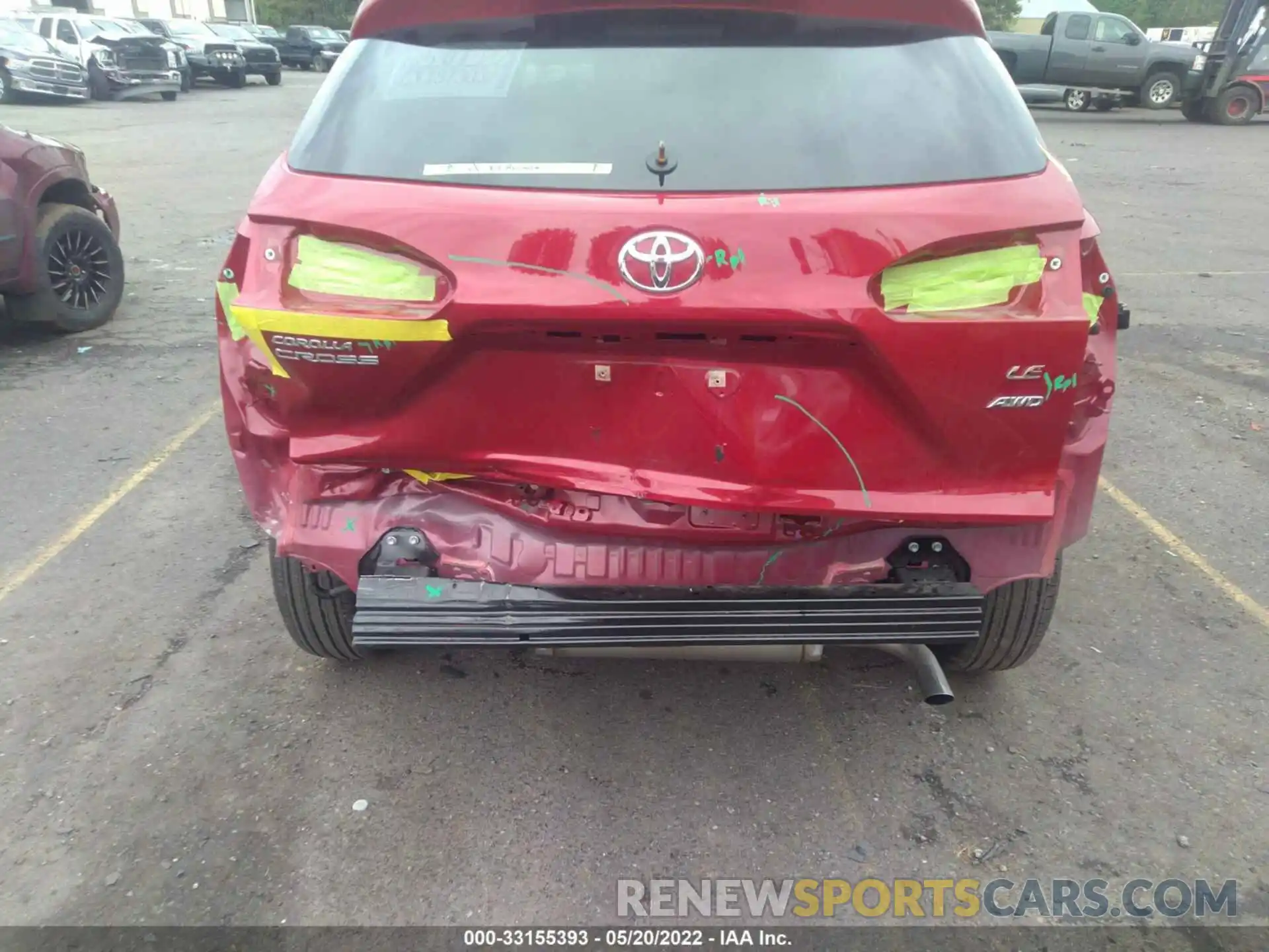 6 Photograph of a damaged car 7MUCAABG1NV007950 TOYOTA COROLLA CROSS 2022