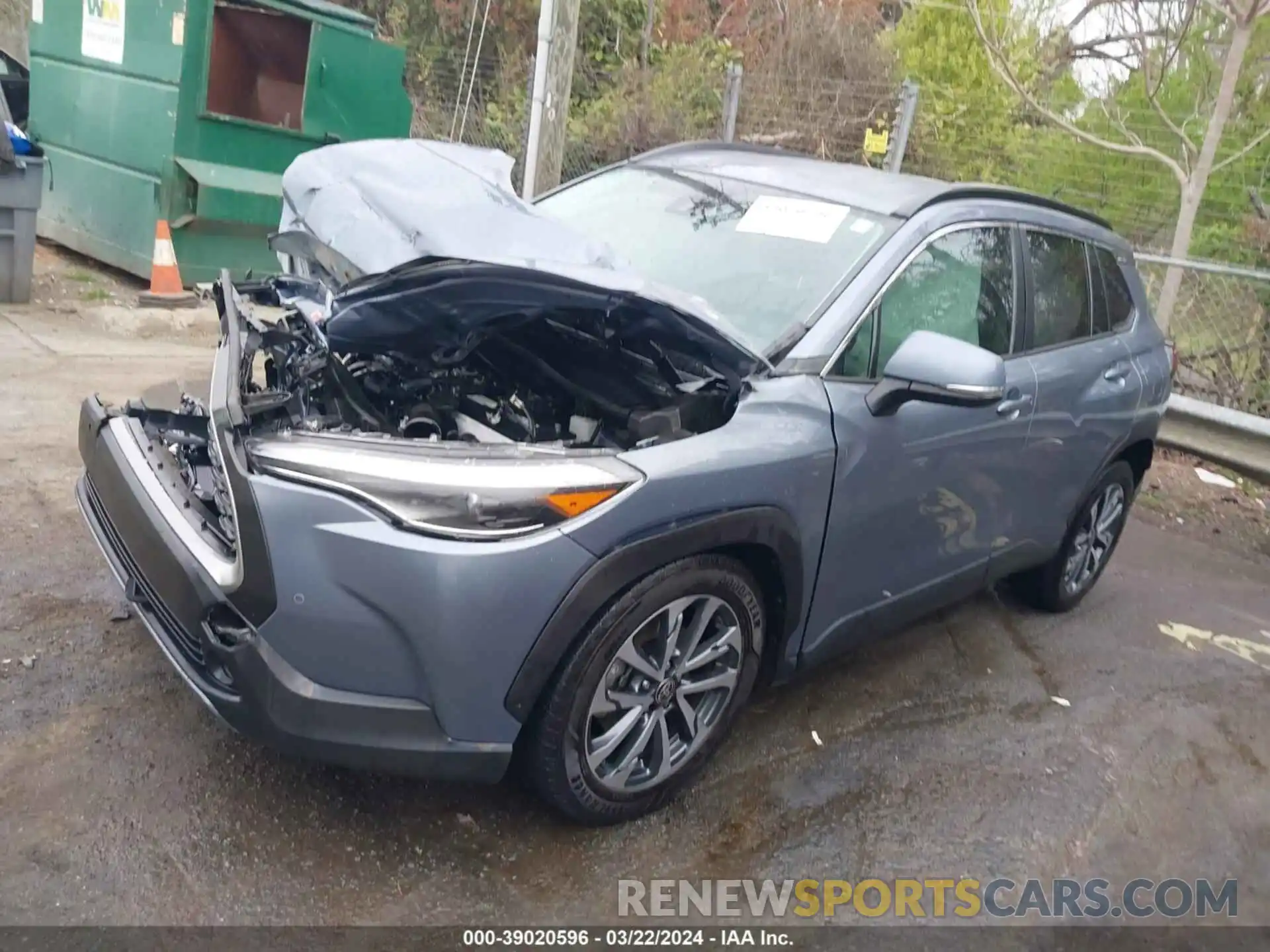 2 Photograph of a damaged car 7MUEAAAGXNV014860 TOYOTA COROLLA CROSS 2022