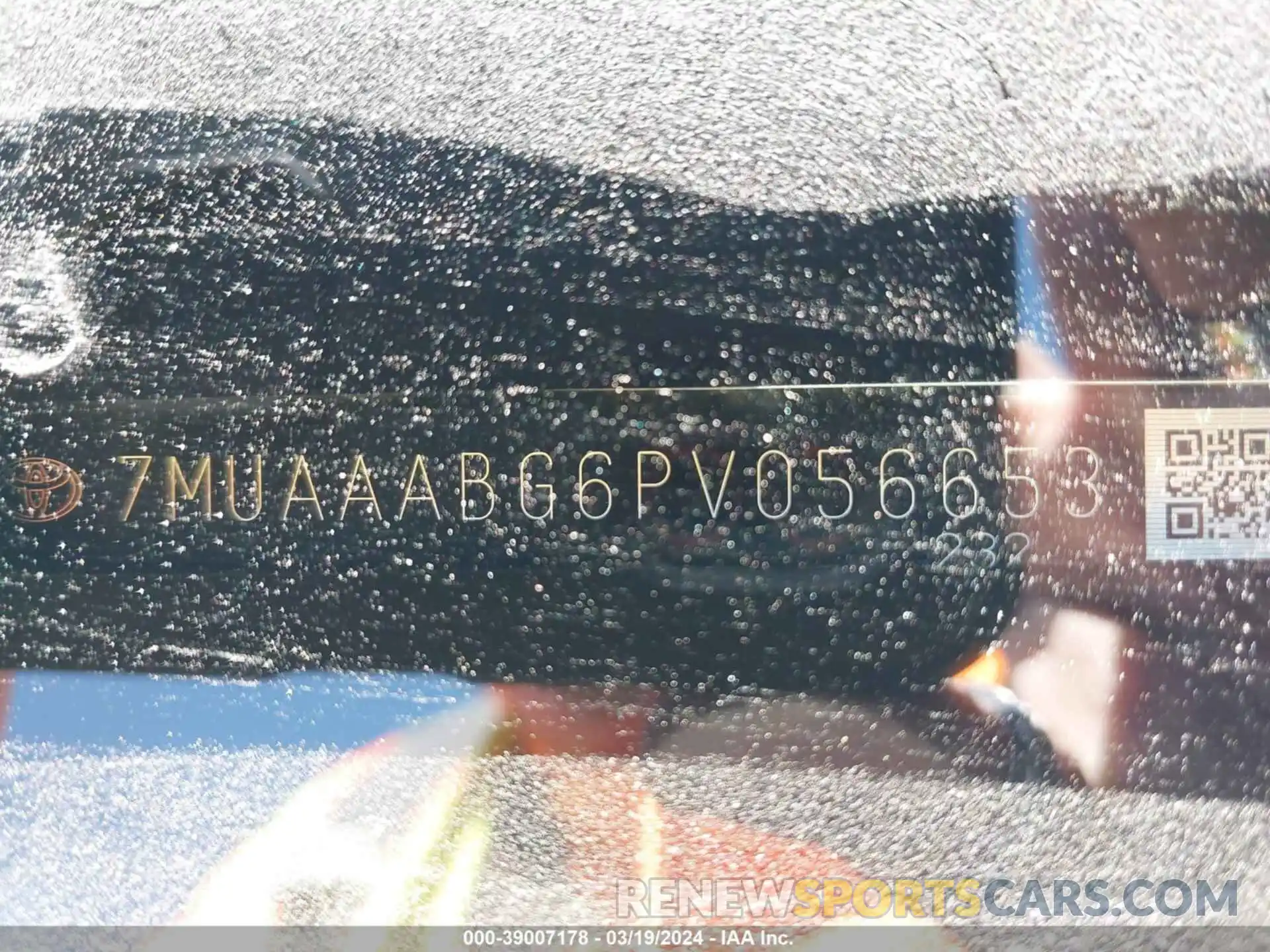 9 Photograph of a damaged car 7MUAAABG6PV056653 TOYOTA COROLLA CROSS 2023