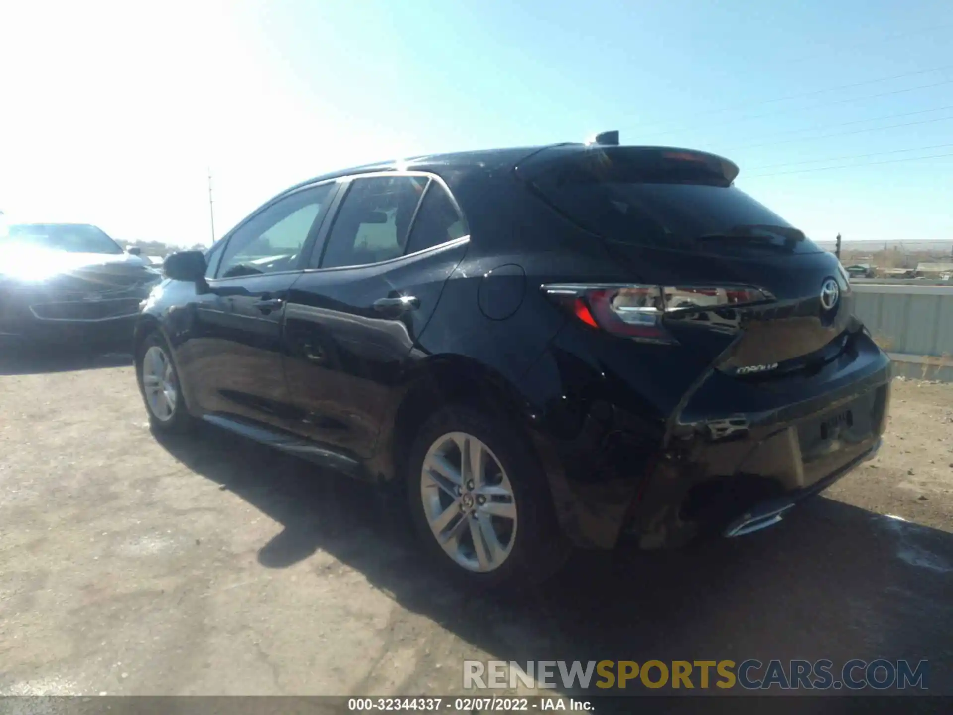 3 Photograph of a damaged car JTNK4RBE0K3008784 TOYOTA COROLLA HATCHBACK 2019