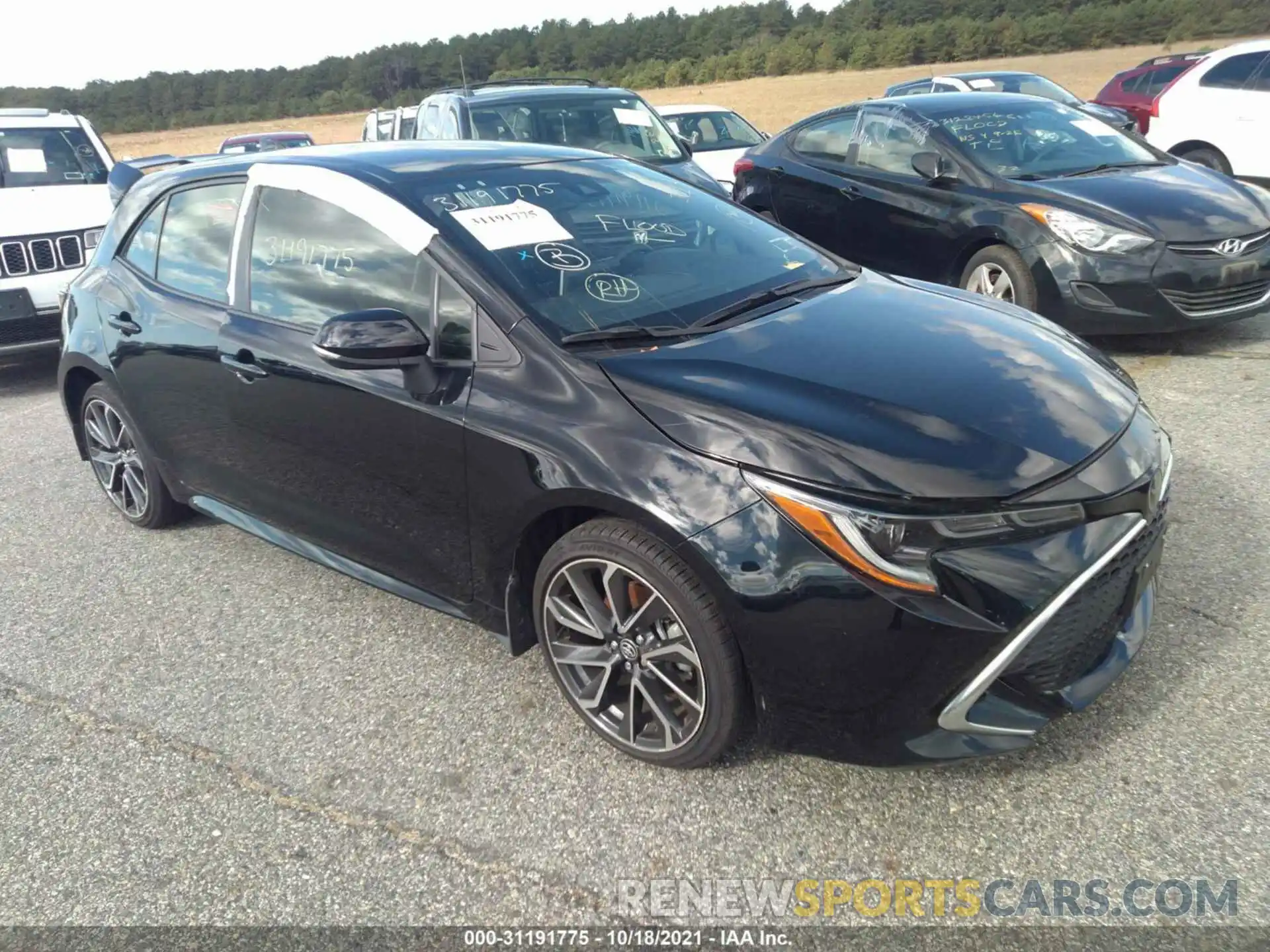 1 Photograph of a damaged car JTNK4RBE0K3011264 TOYOTA COROLLA HATCHBACK 2019