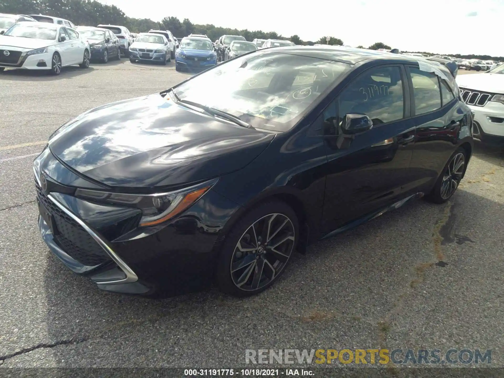 2 Photograph of a damaged car JTNK4RBE0K3011264 TOYOTA COROLLA HATCHBACK 2019