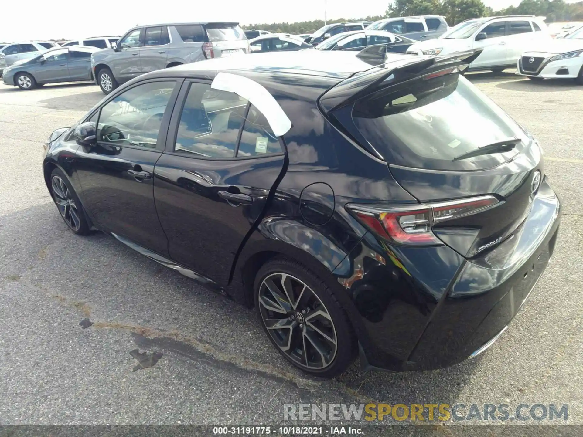 3 Photograph of a damaged car JTNK4RBE0K3011264 TOYOTA COROLLA HATCHBACK 2019