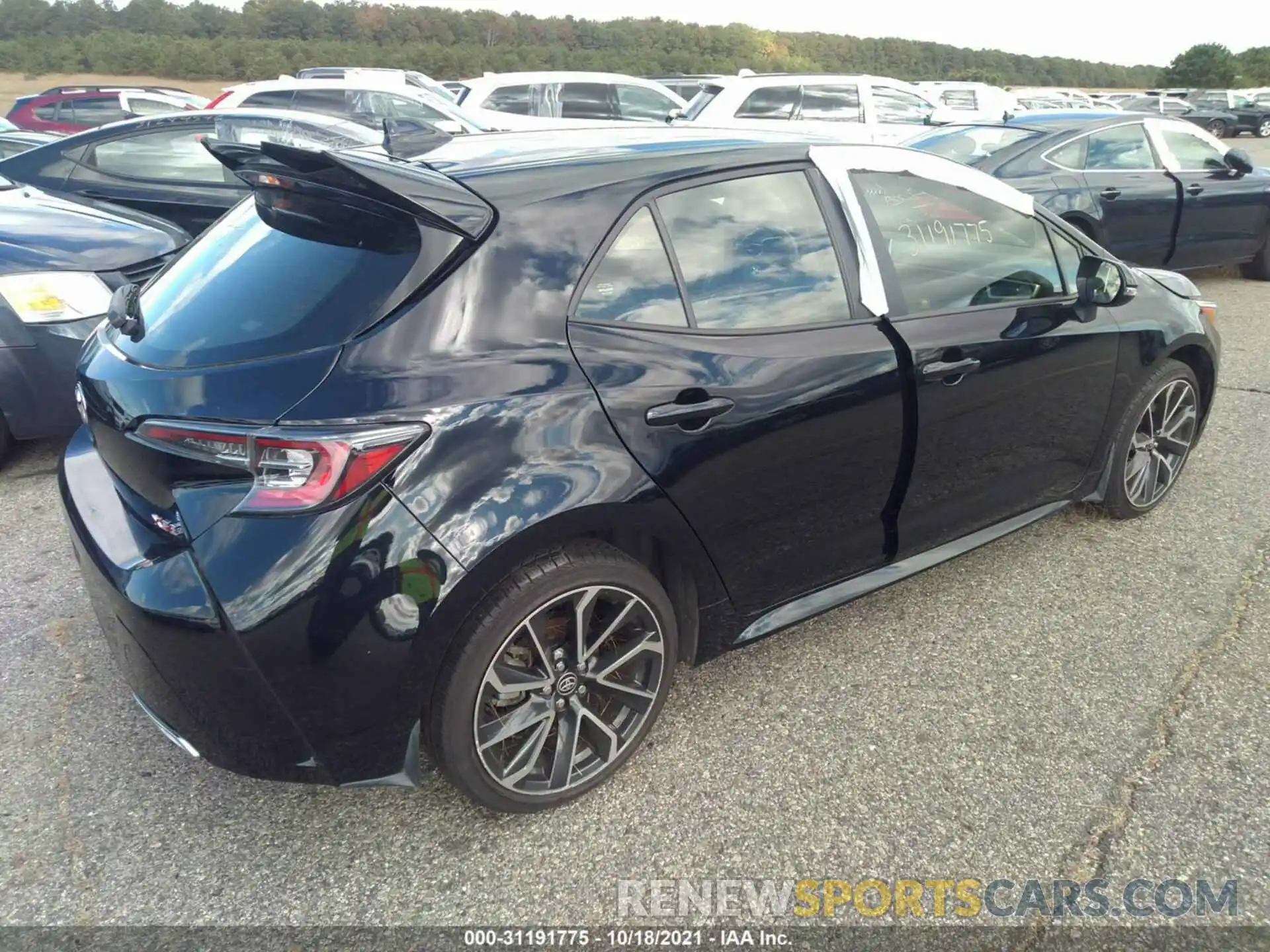 4 Photograph of a damaged car JTNK4RBE0K3011264 TOYOTA COROLLA HATCHBACK 2019