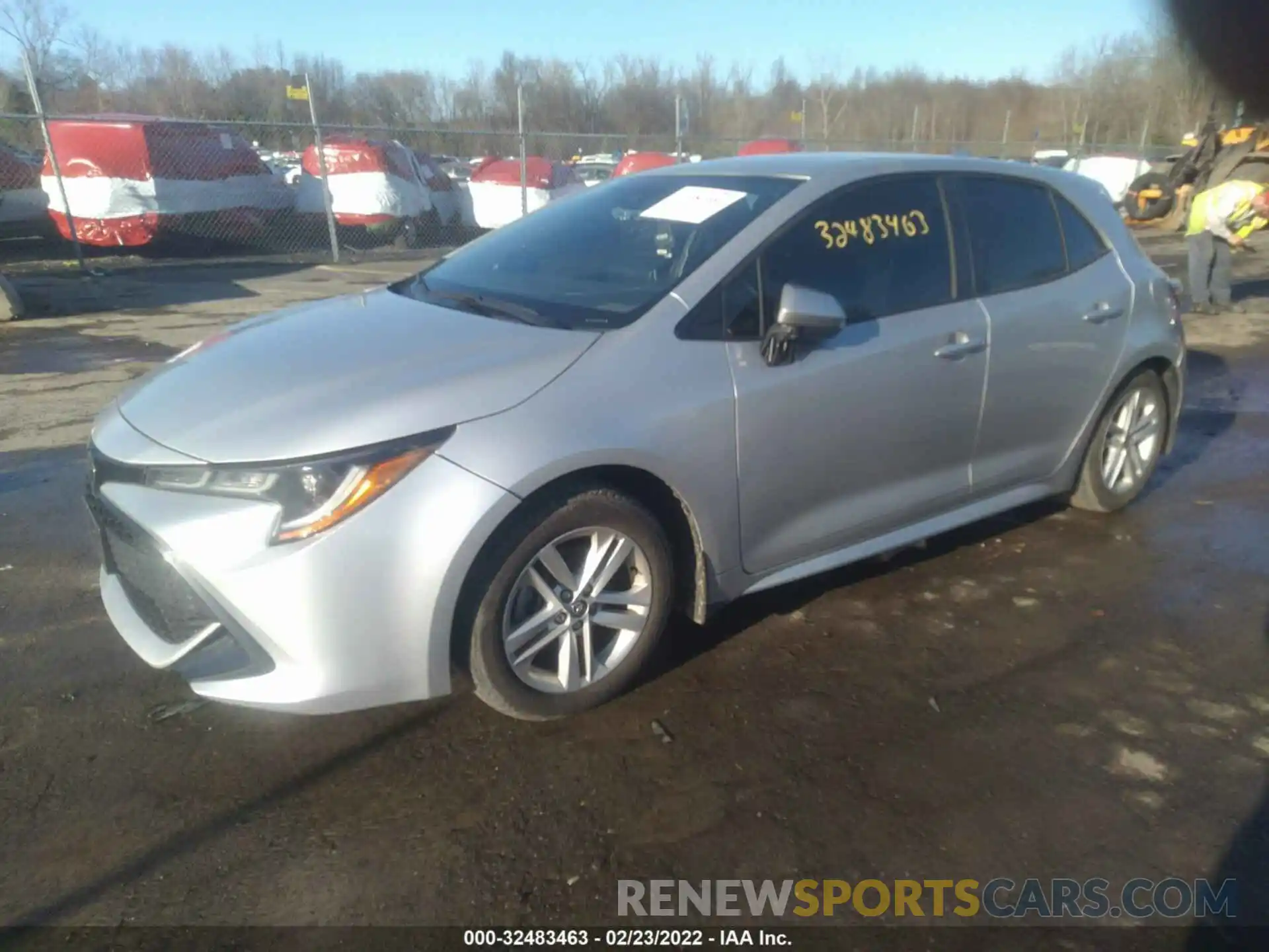 2 Photograph of a damaged car JTNK4RBE0K3025309 TOYOTA COROLLA HATCHBACK 2019