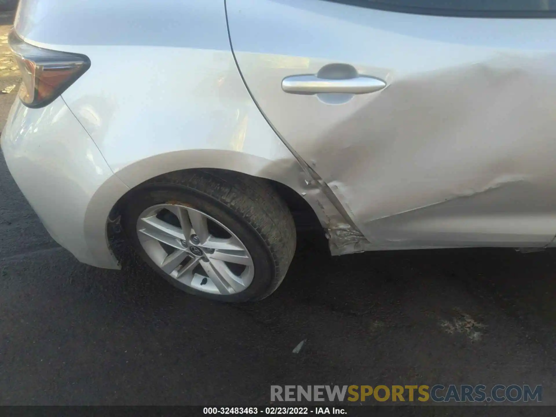 6 Photograph of a damaged car JTNK4RBE0K3025309 TOYOTA COROLLA HATCHBACK 2019