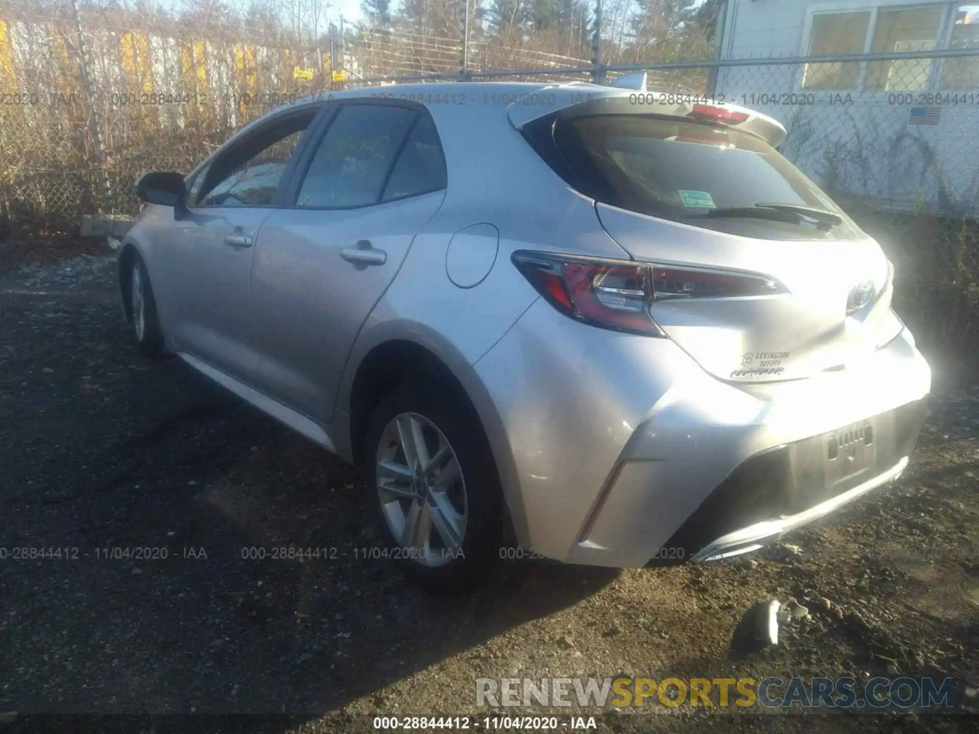 3 Photograph of a damaged car JTNK4RBE0K3030171 TOYOTA COROLLA HATCHBACK 2019