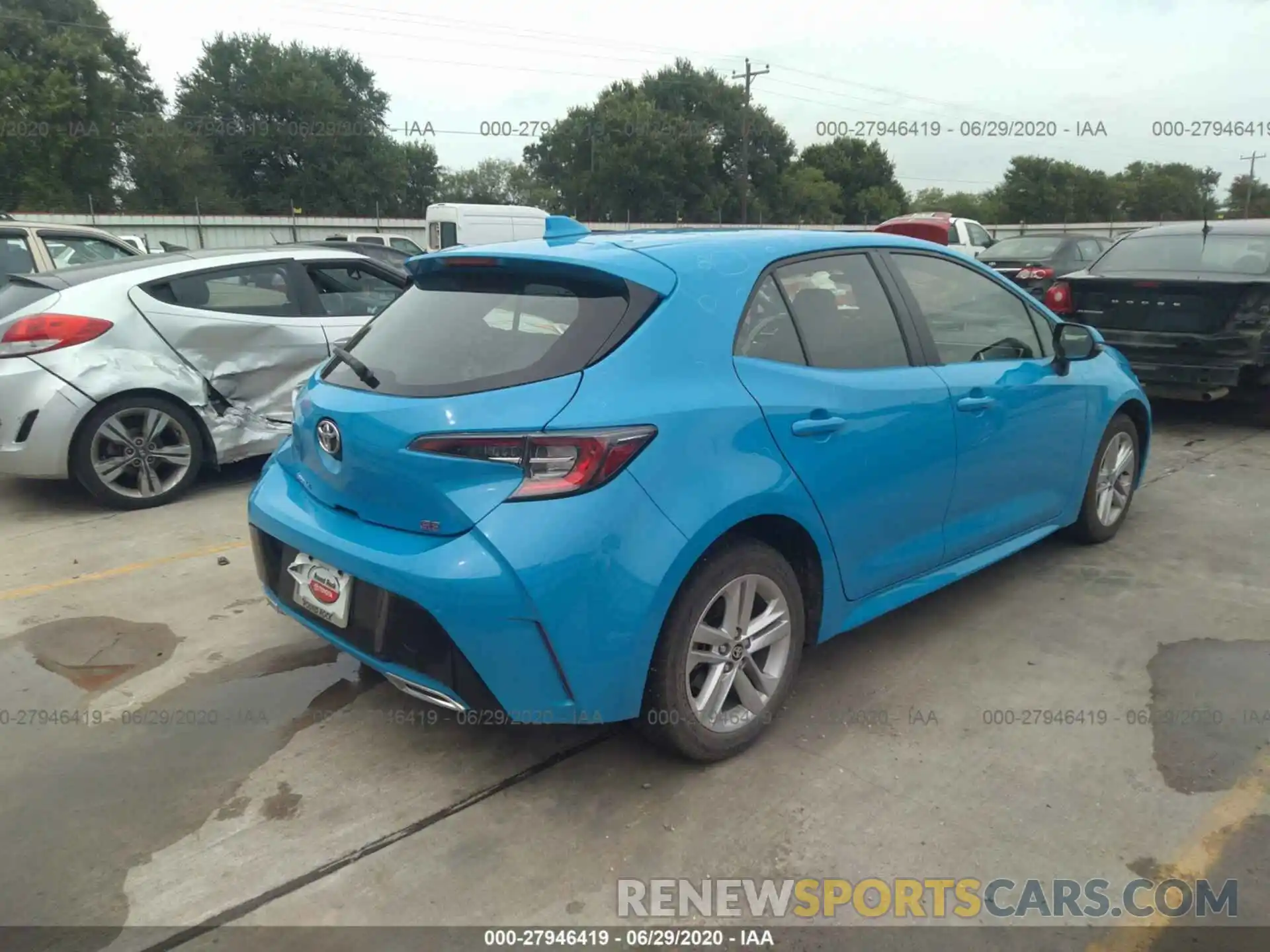 4 Фотография поврежденного автомобиля JTNK4RBE0K3033653 TOYOTA COROLLA HATCHBACK 2019