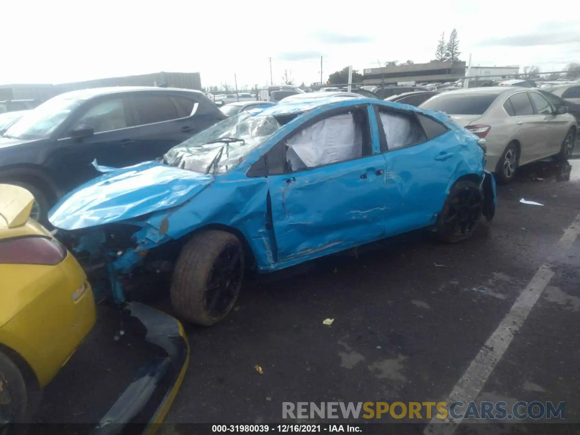 2 Photograph of a damaged car JTNK4RBE0K3036665 TOYOTA COROLLA HATCHBACK 2019