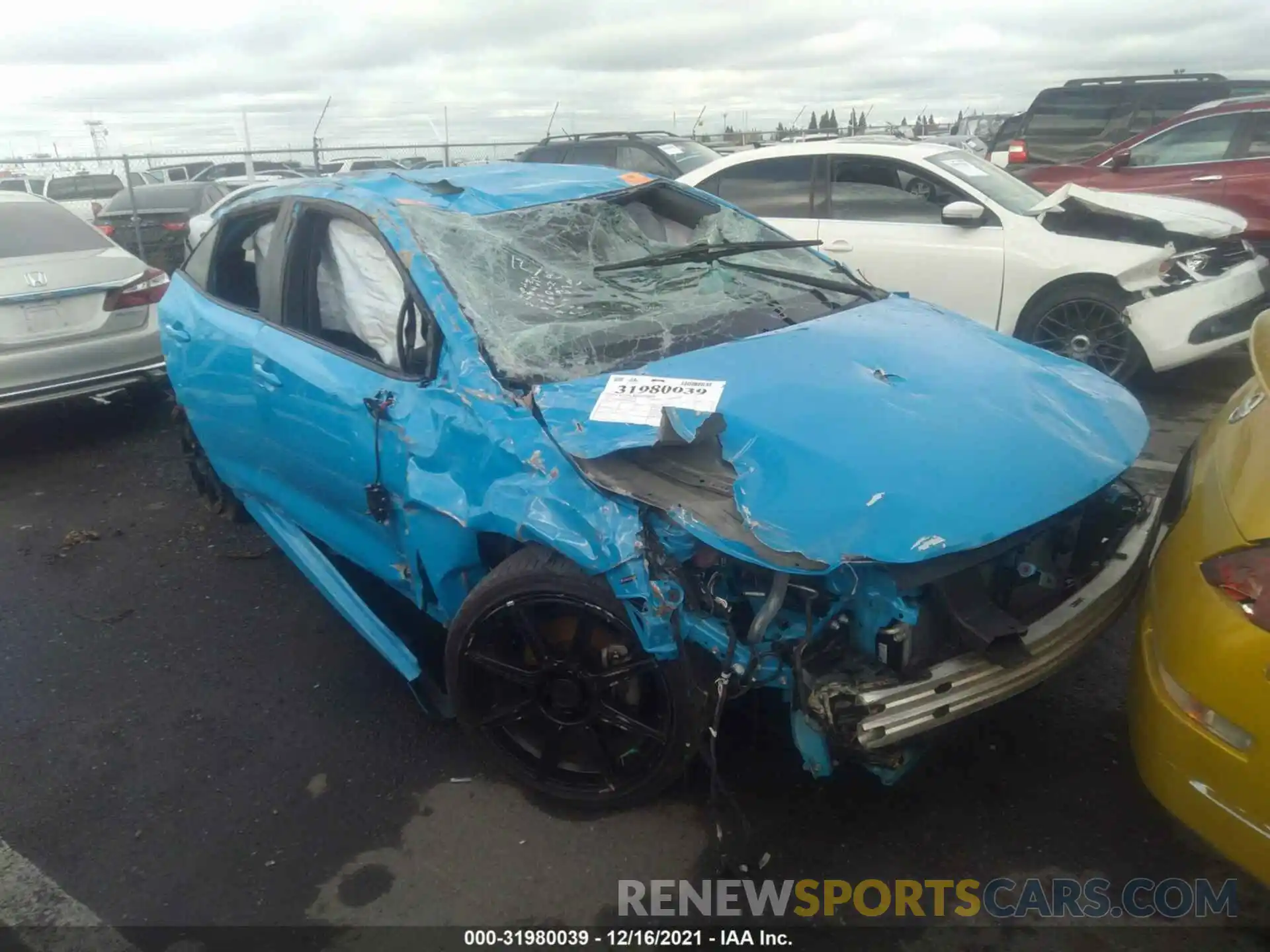 6 Photograph of a damaged car JTNK4RBE0K3036665 TOYOTA COROLLA HATCHBACK 2019