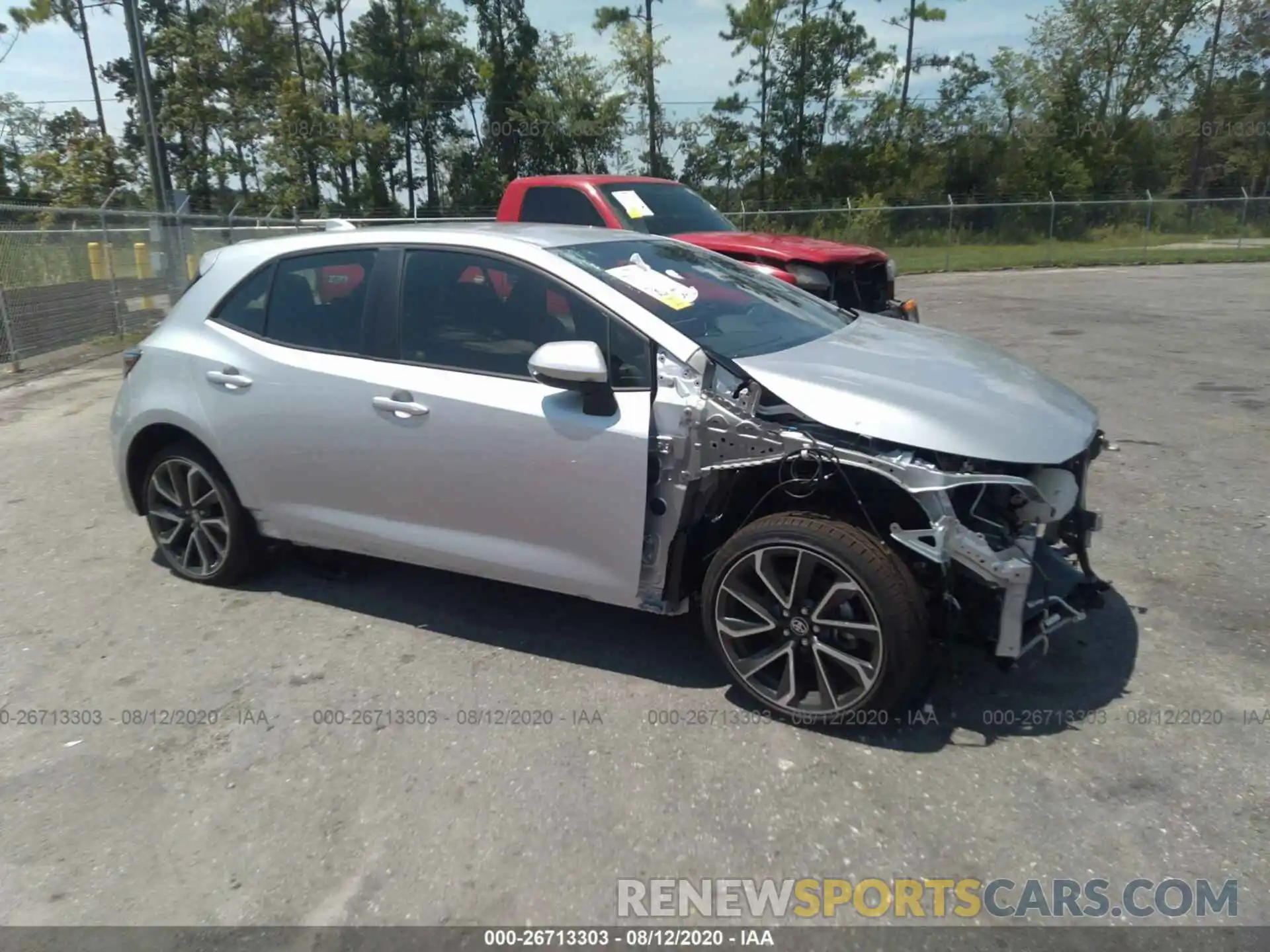 1 Photograph of a damaged car JTNK4RBE0K3039632 TOYOTA COROLLA HATCHBACK 2019