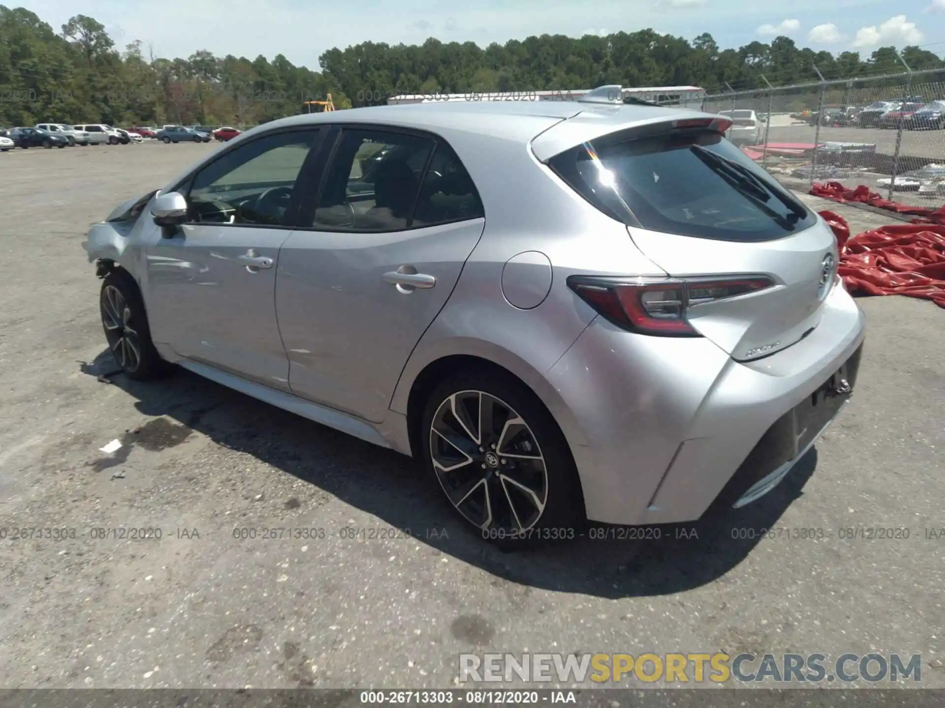 3 Photograph of a damaged car JTNK4RBE0K3039632 TOYOTA COROLLA HATCHBACK 2019