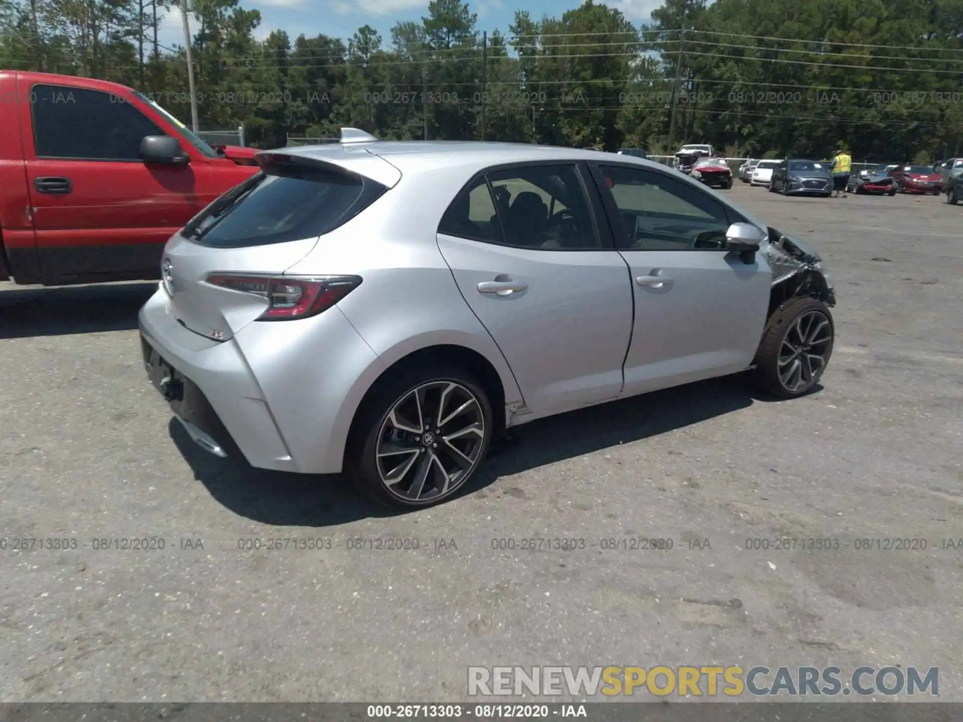 4 Photograph of a damaged car JTNK4RBE0K3039632 TOYOTA COROLLA HATCHBACK 2019