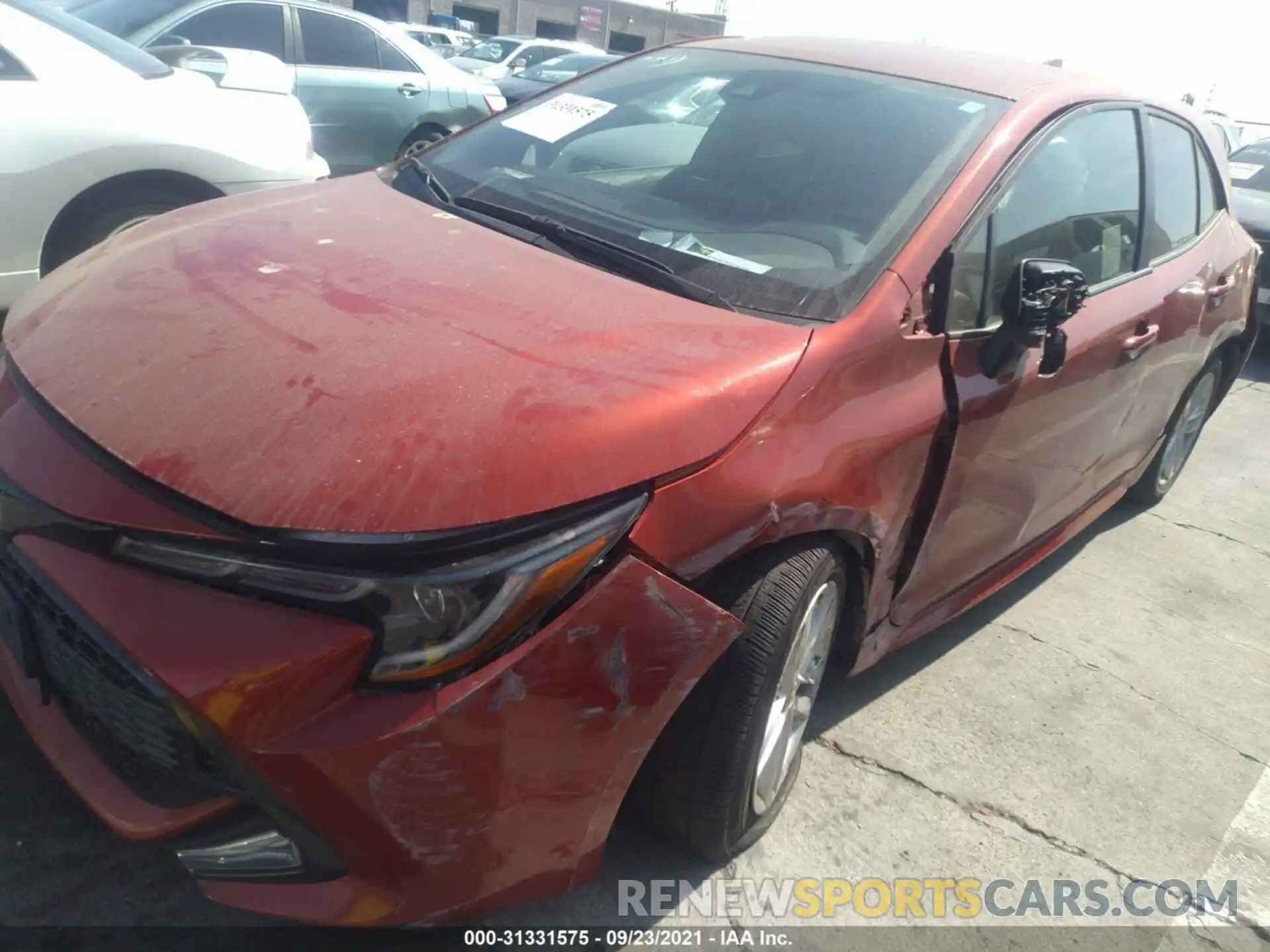 2 Photograph of a damaged car JTNK4RBE0K3040831 TOYOTA COROLLA HATCHBACK 2019