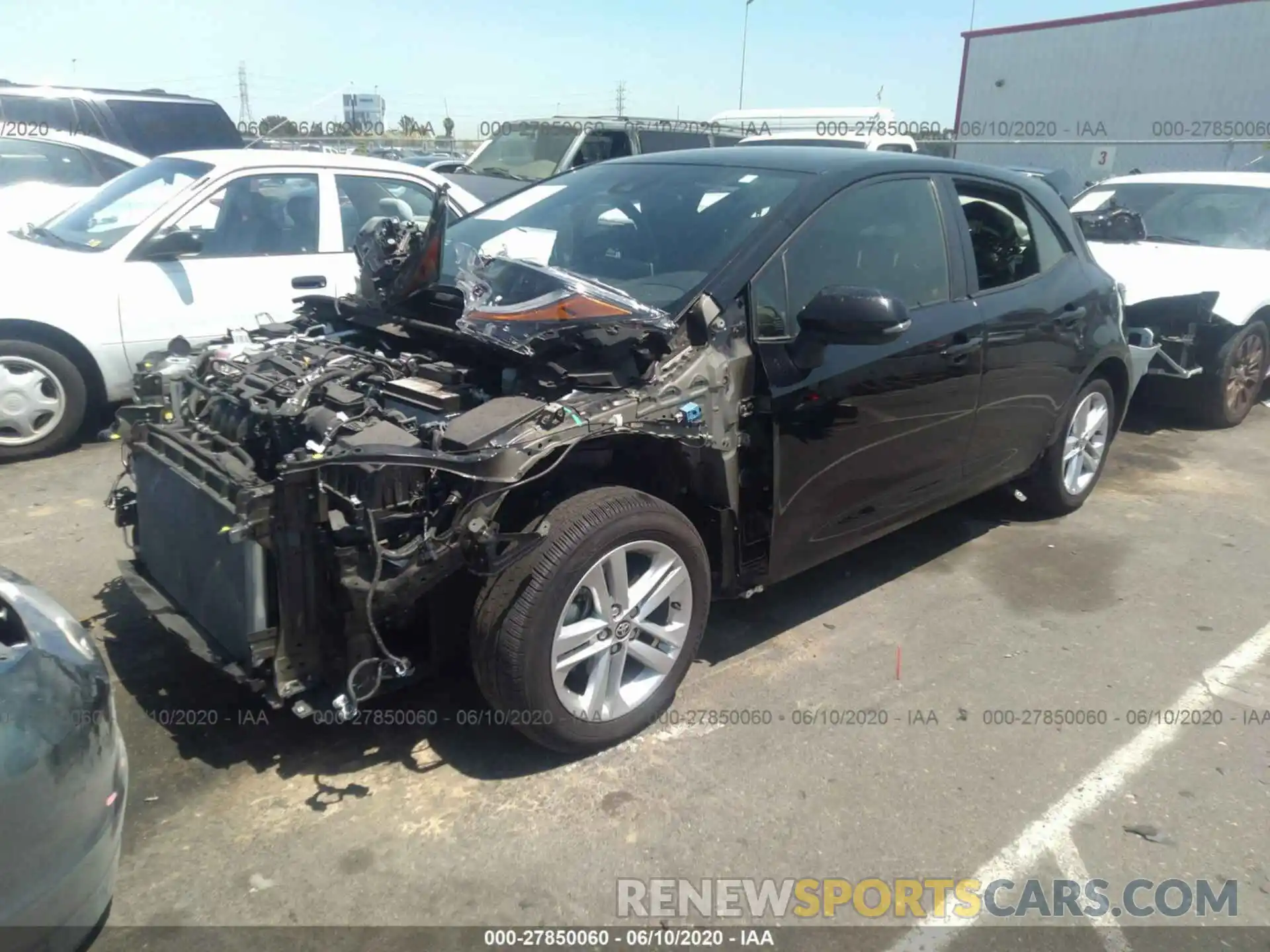 2 Photograph of a damaged car JTNK4RBE0K3041574 TOYOTA COROLLA HATCHBACK 2019