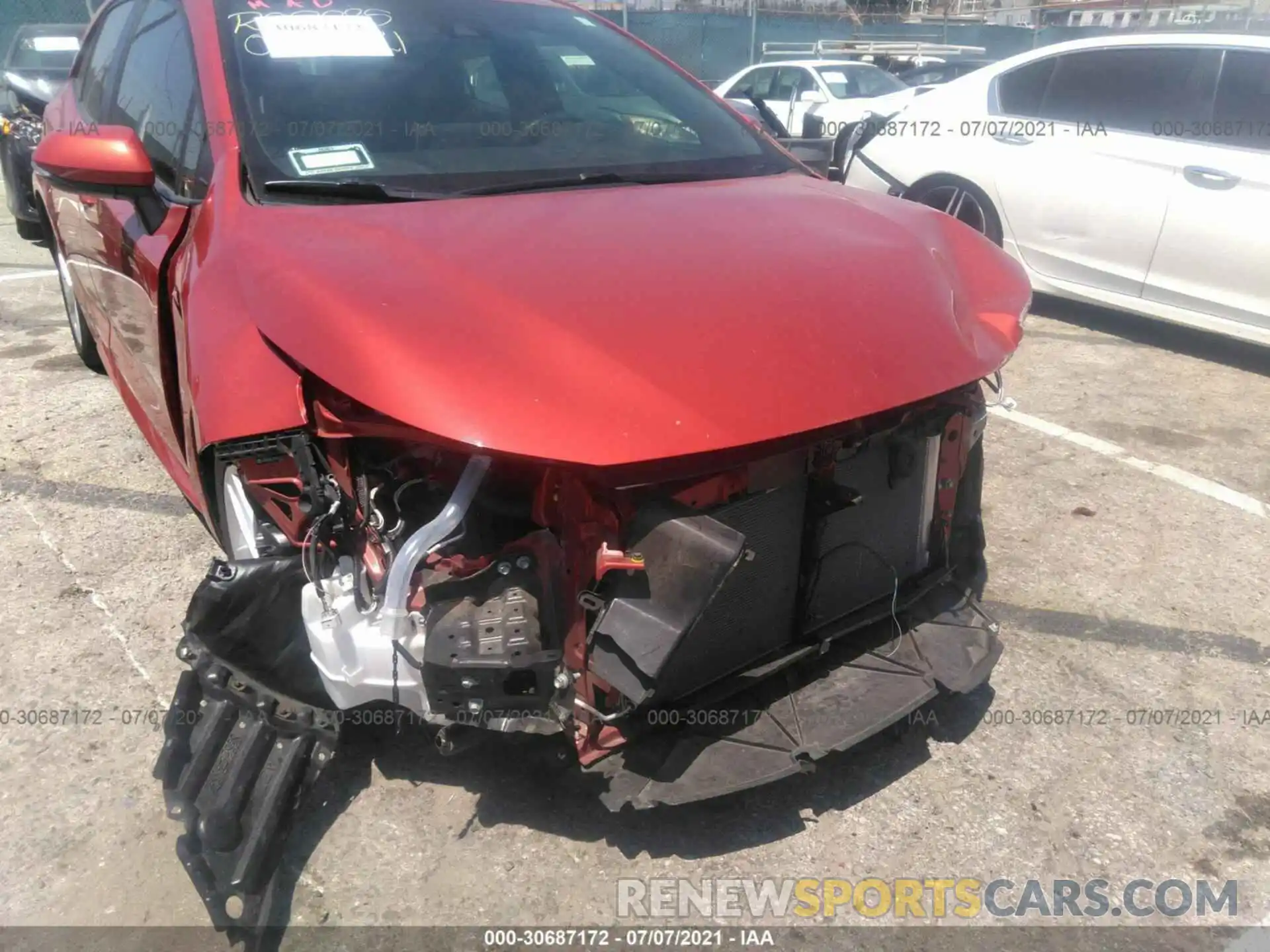 6 Photograph of a damaged car JTNK4RBE0K3041820 TOYOTA COROLLA HATCHBACK 2019