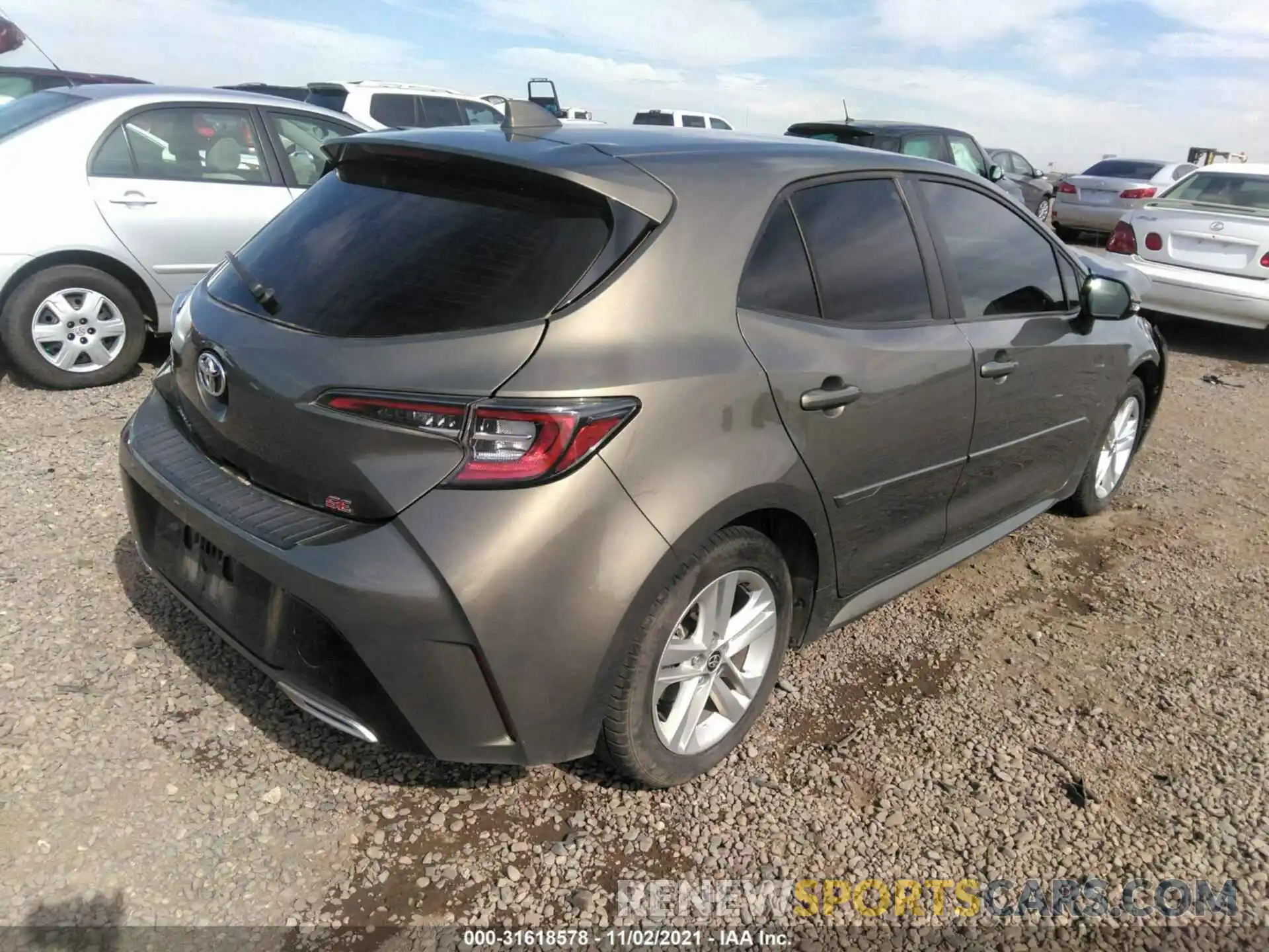 4 Photograph of a damaged car JTNK4RBE0K3043065 TOYOTA COROLLA HATCHBACK 2019