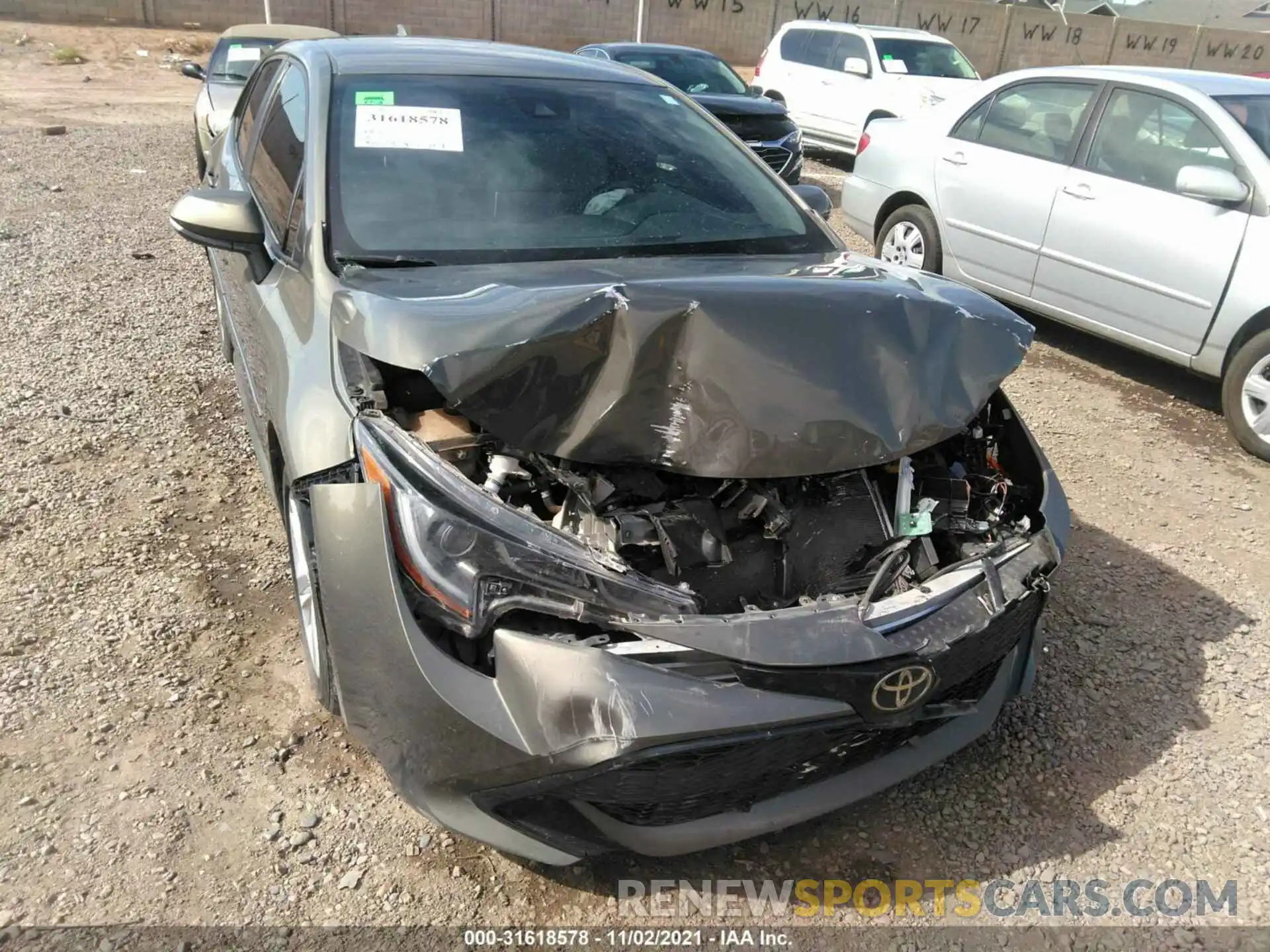 6 Photograph of a damaged car JTNK4RBE0K3043065 TOYOTA COROLLA HATCHBACK 2019