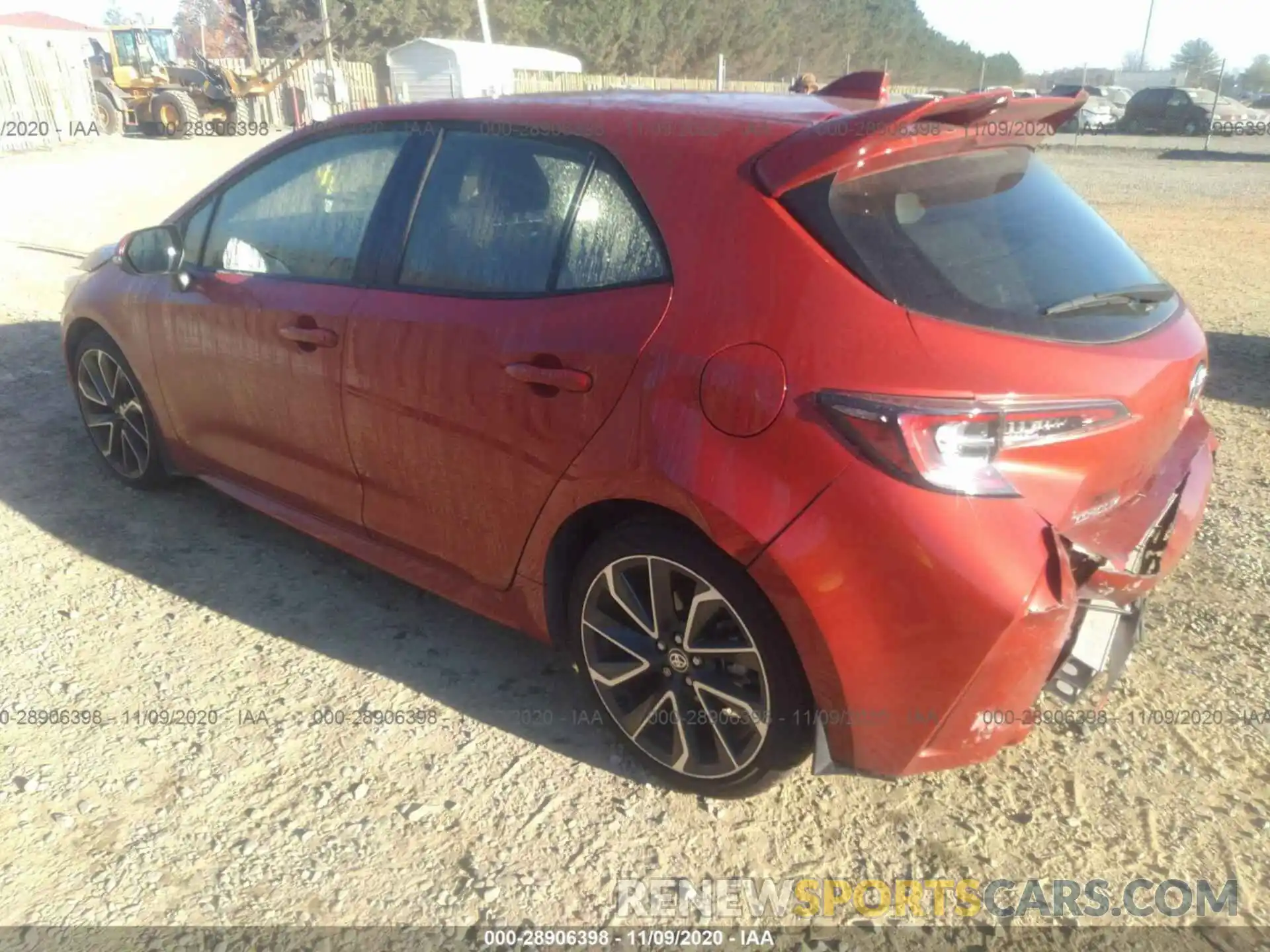 3 Photograph of a damaged car JTNK4RBE0K3044572 TOYOTA COROLLA HATCHBACK 2019