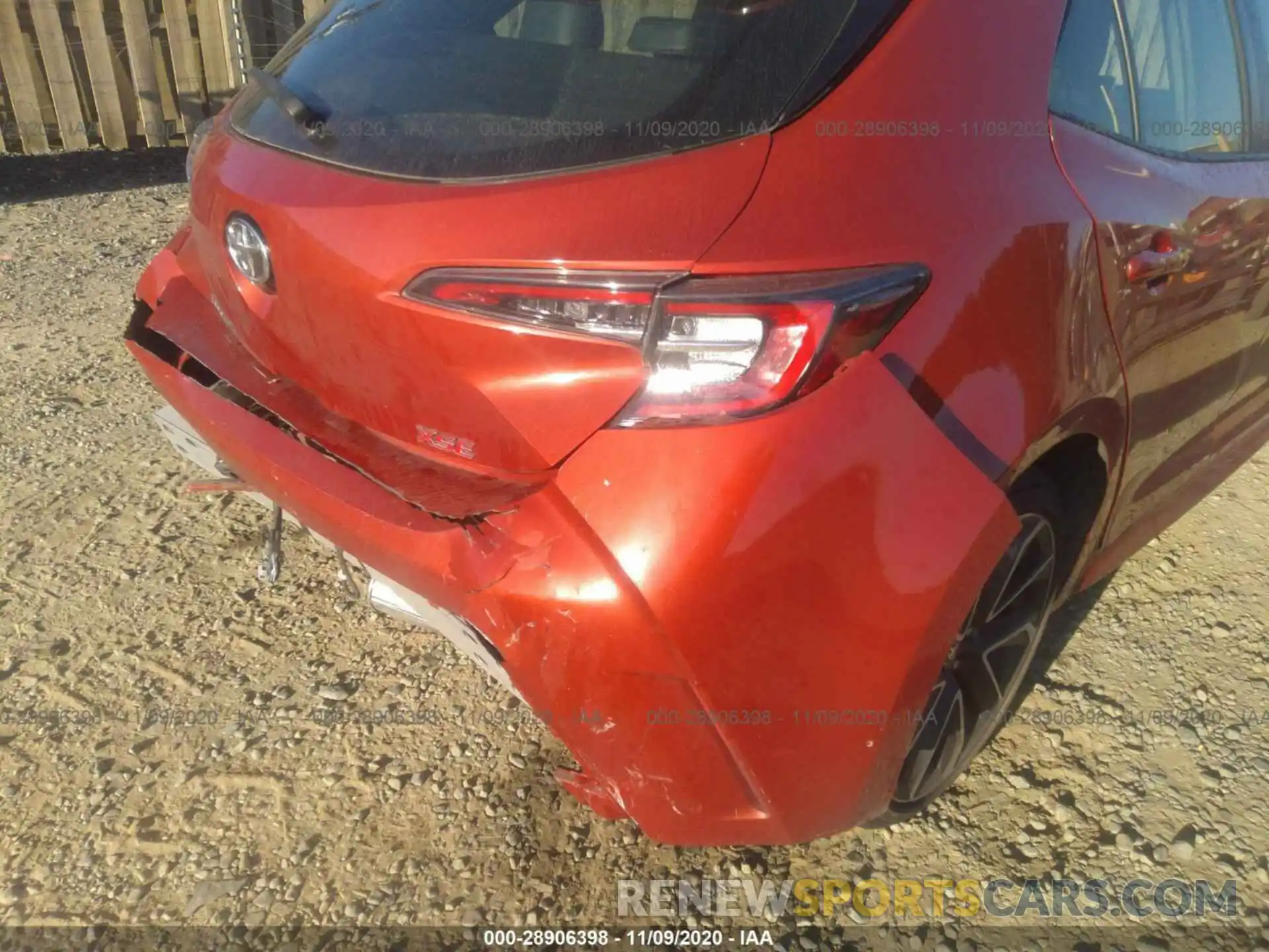 6 Photograph of a damaged car JTNK4RBE0K3044572 TOYOTA COROLLA HATCHBACK 2019