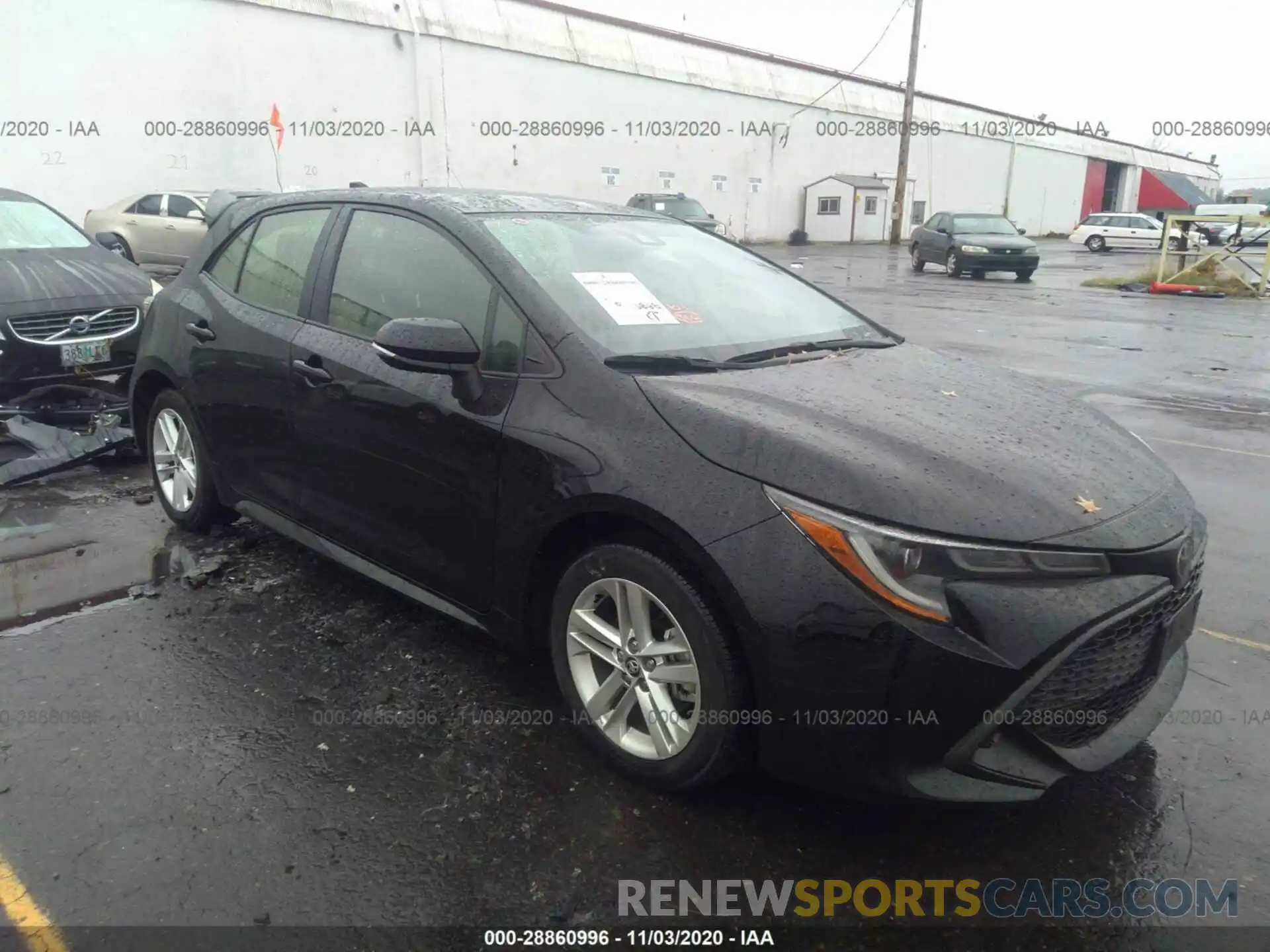 1 Photograph of a damaged car JTNK4RBE0K3054616 TOYOTA COROLLA HATCHBACK 2019