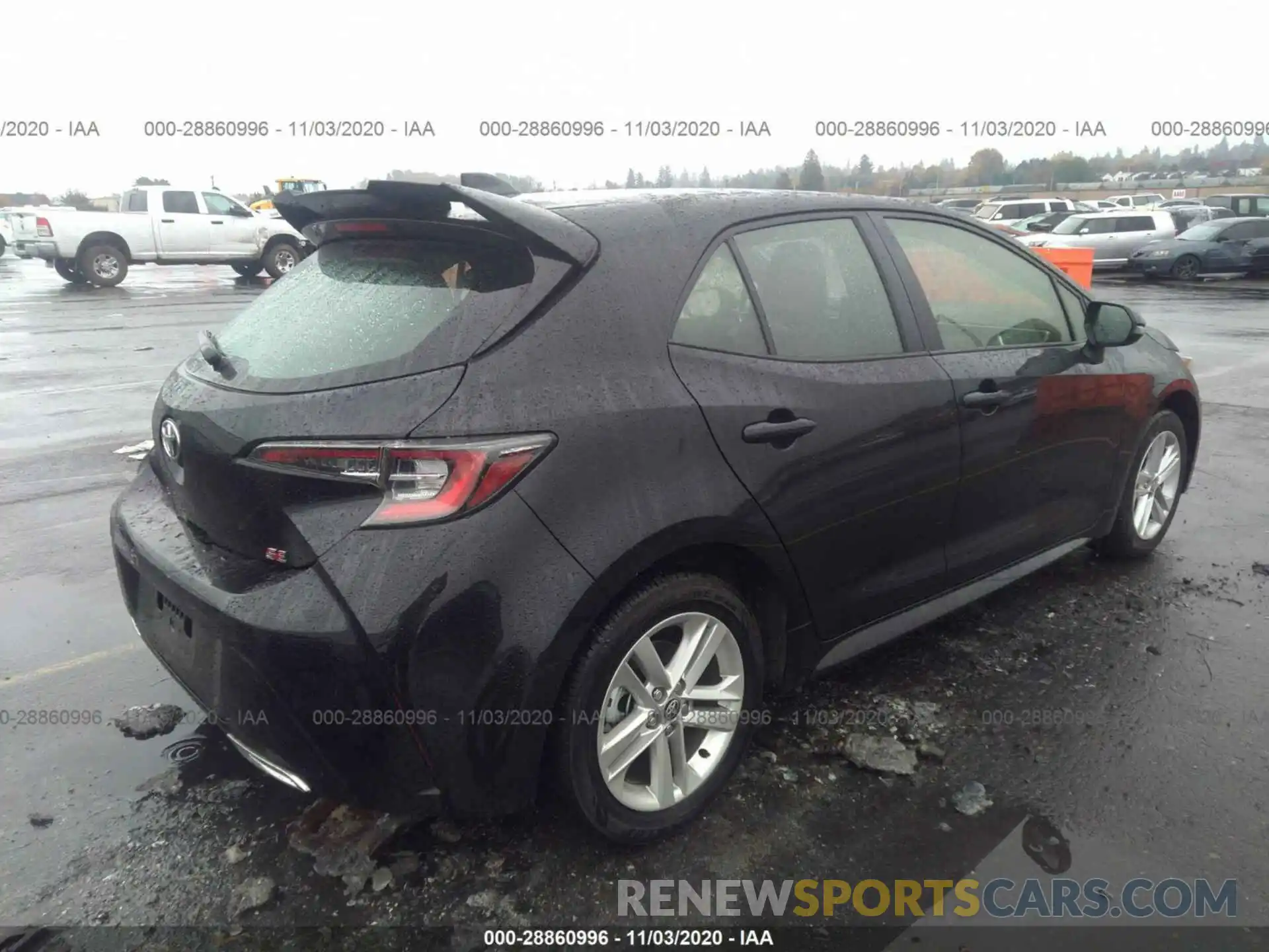 4 Photograph of a damaged car JTNK4RBE0K3054616 TOYOTA COROLLA HATCHBACK 2019