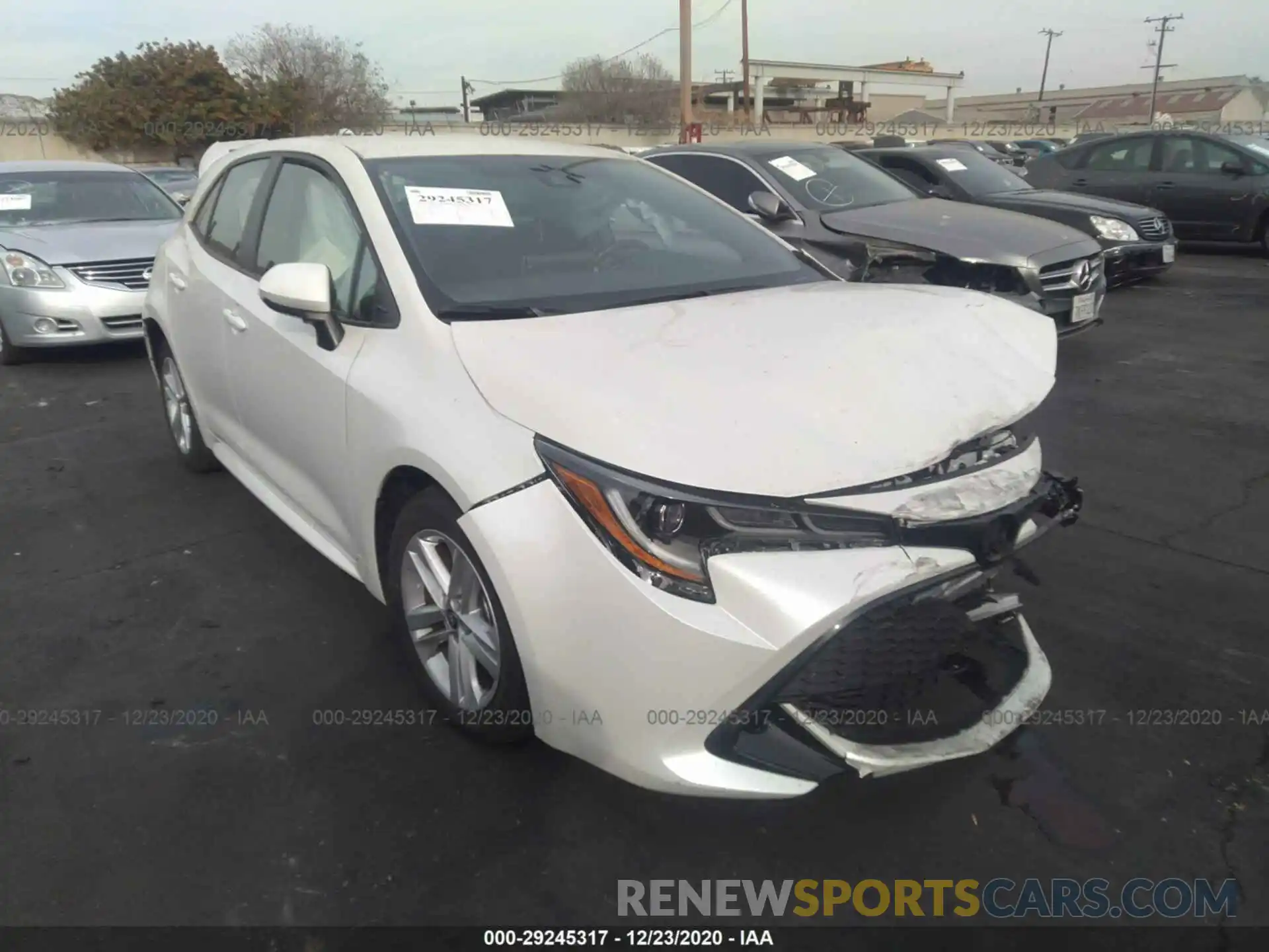 1 Photograph of a damaged car JTNK4RBE0K3056222 TOYOTA COROLLA HATCHBACK 2019