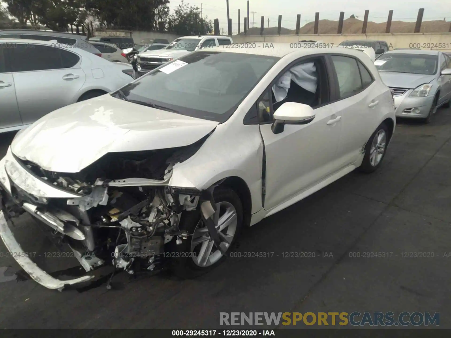 2 Photograph of a damaged car JTNK4RBE0K3056222 TOYOTA COROLLA HATCHBACK 2019