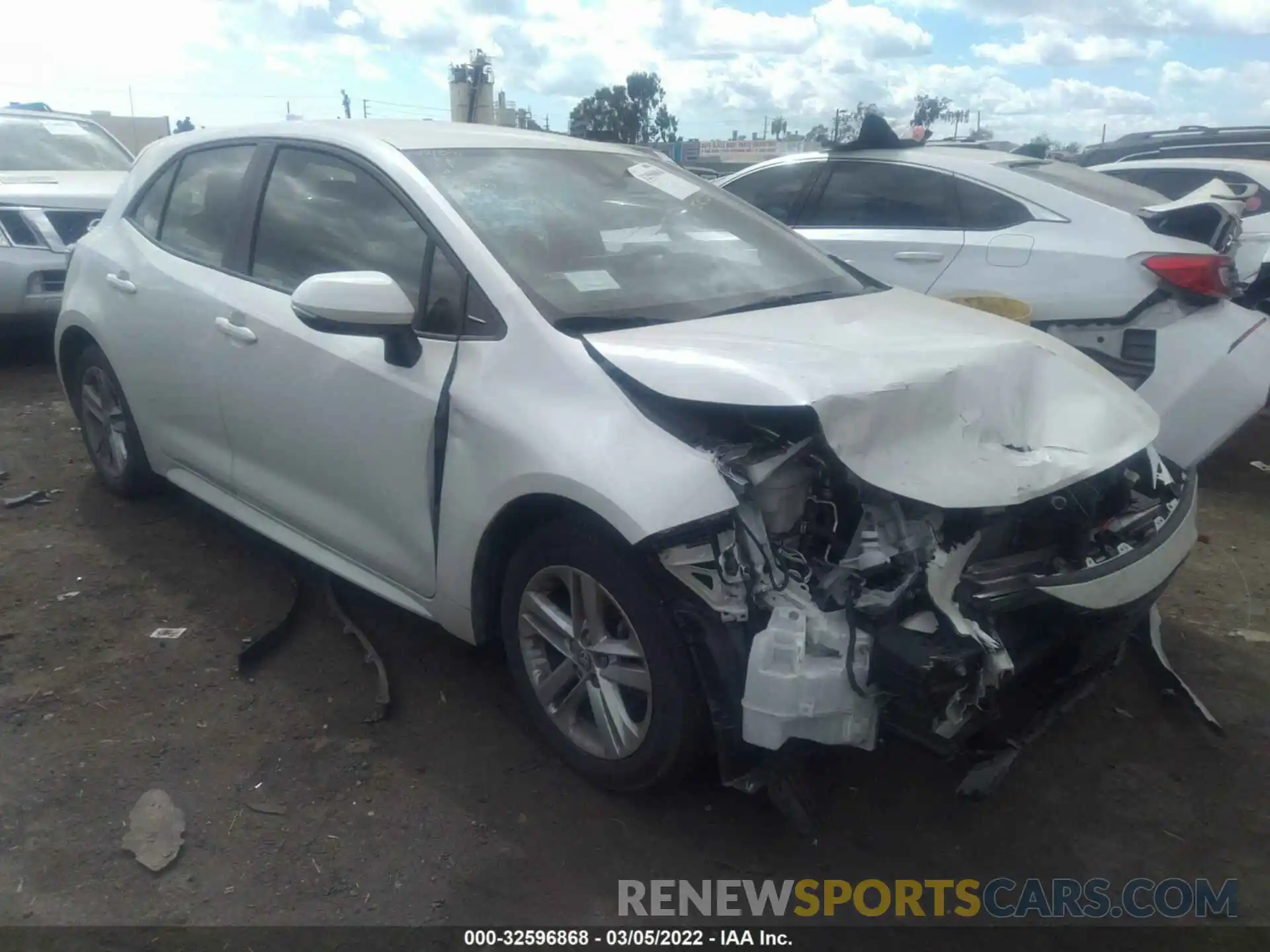 1 Photograph of a damaged car JTNK4RBE0K3061369 TOYOTA COROLLA HATCHBACK 2019