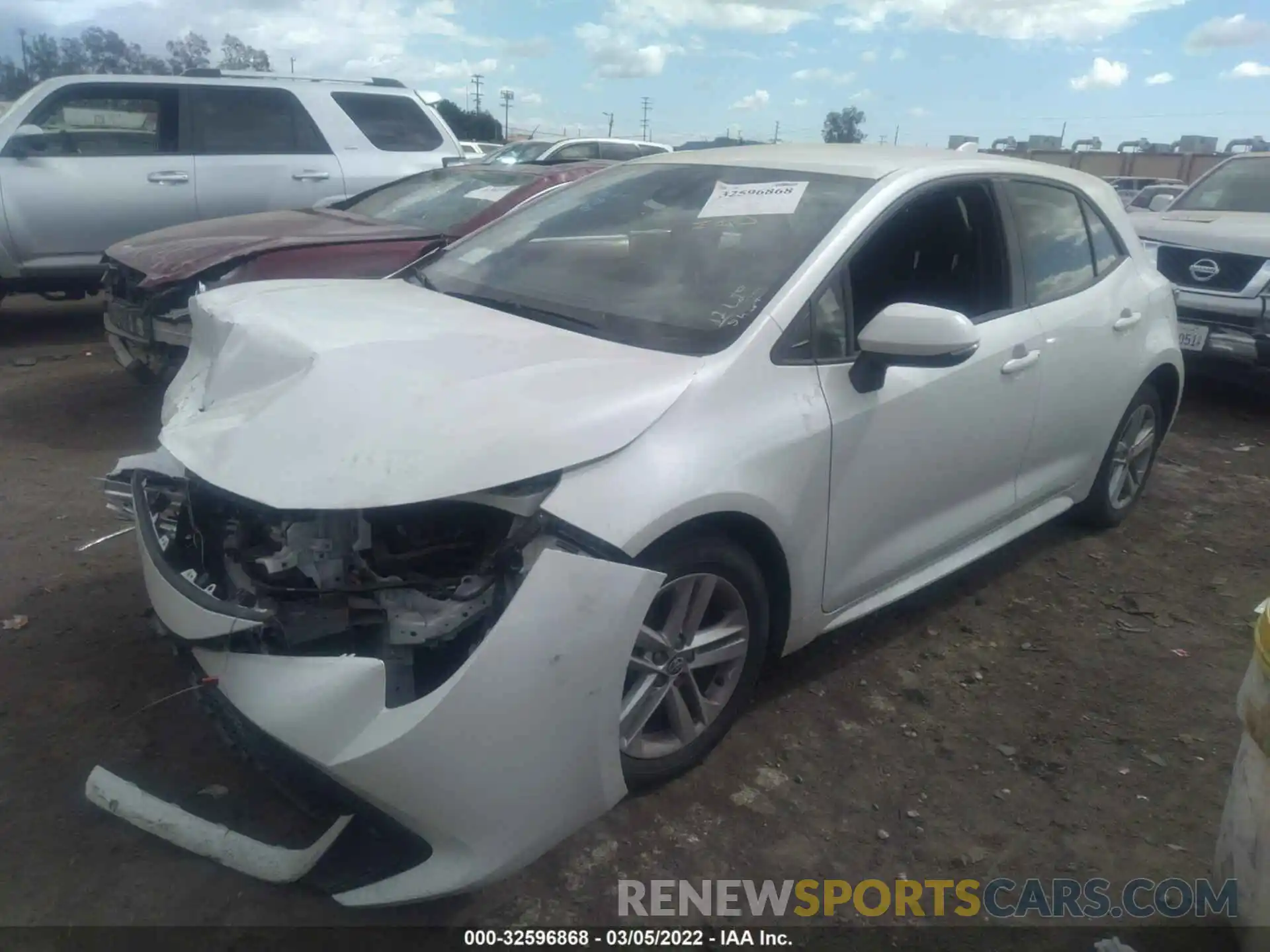 2 Photograph of a damaged car JTNK4RBE0K3061369 TOYOTA COROLLA HATCHBACK 2019