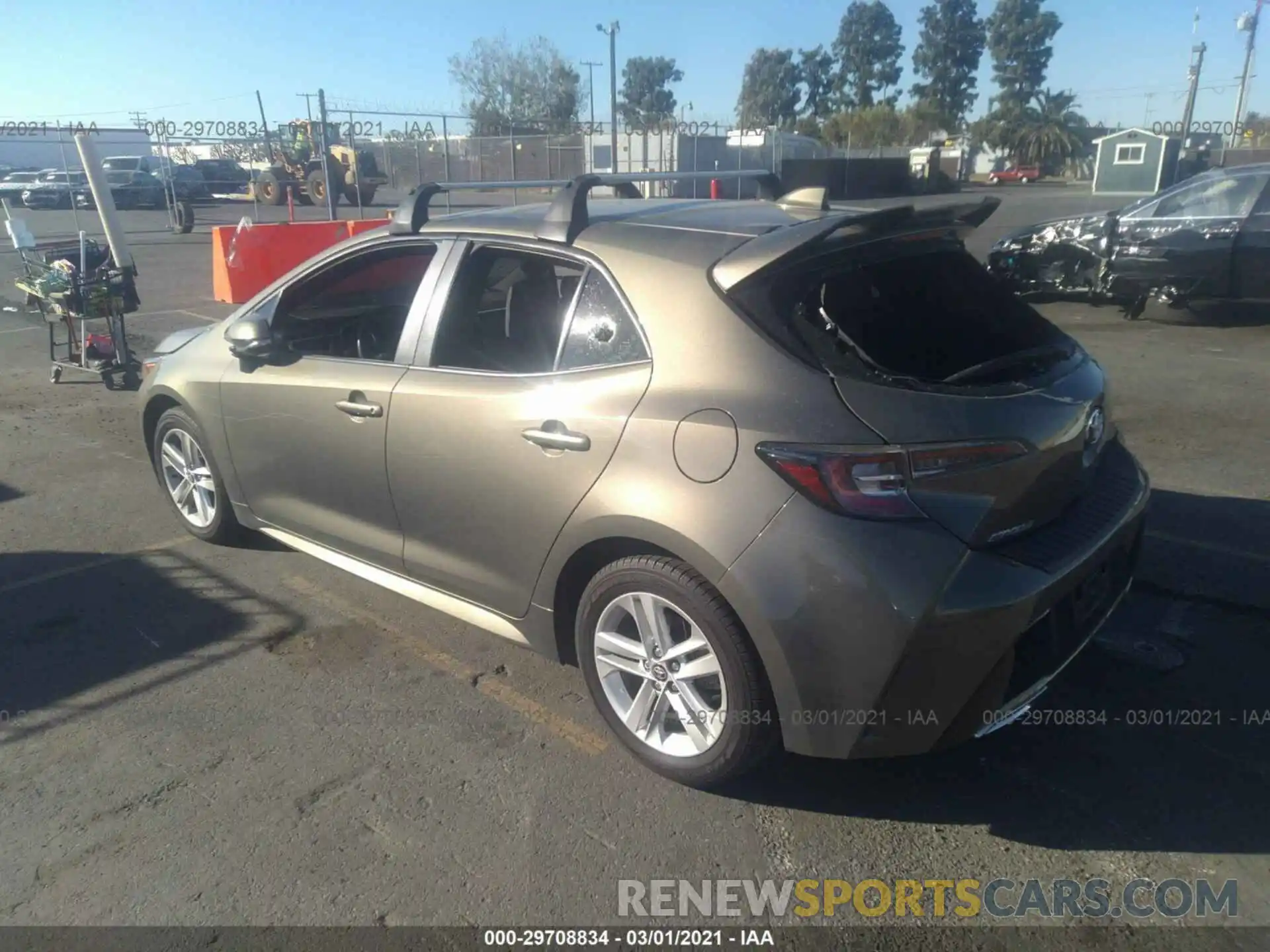 3 Photograph of a damaged car JTNK4RBE0K3061579 TOYOTA COROLLA HATCHBACK 2019