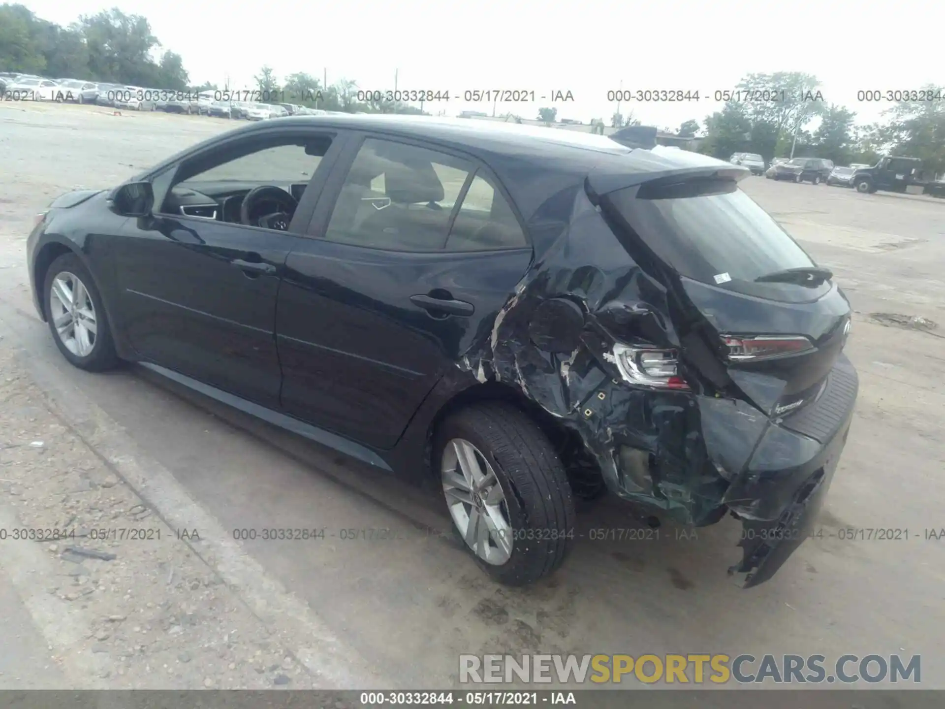 3 Photograph of a damaged car JTNK4RBE0K3066197 TOYOTA COROLLA HATCHBACK 2019