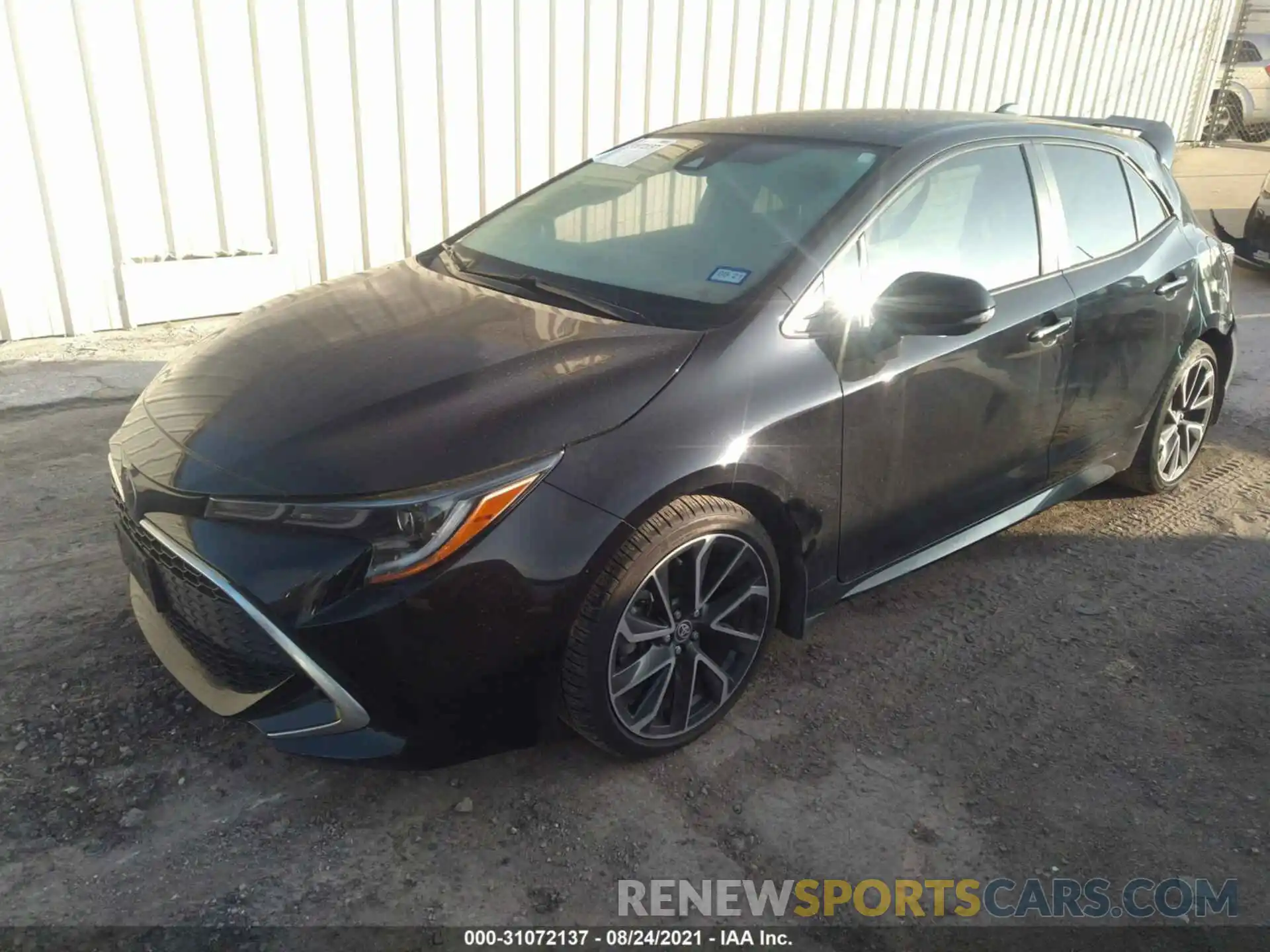 2 Photograph of a damaged car JTNK4RBE0K3067236 TOYOTA COROLLA HATCHBACK 2019