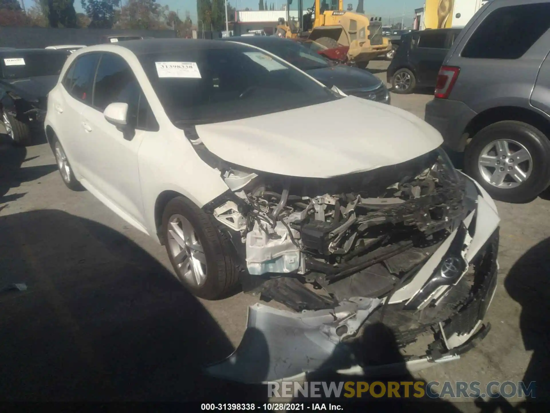 1 Photograph of a damaged car JTNK4RBE1K3001987 TOYOTA COROLLA HATCHBACK 2019