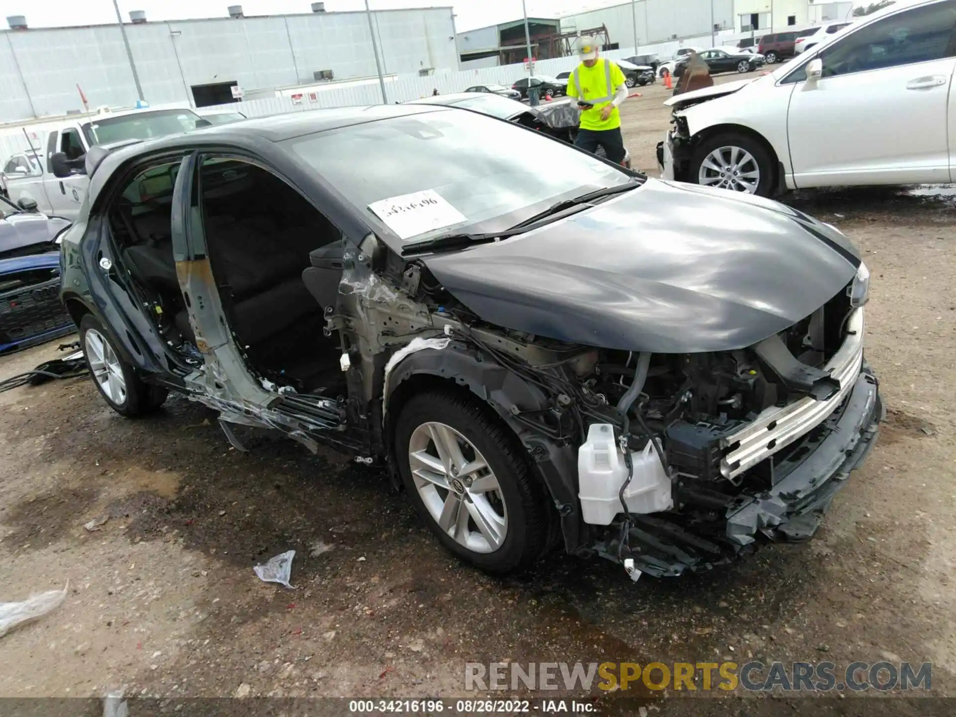 1 Photograph of a damaged car JTNK4RBE1K3003898 TOYOTA COROLLA HATCHBACK 2019