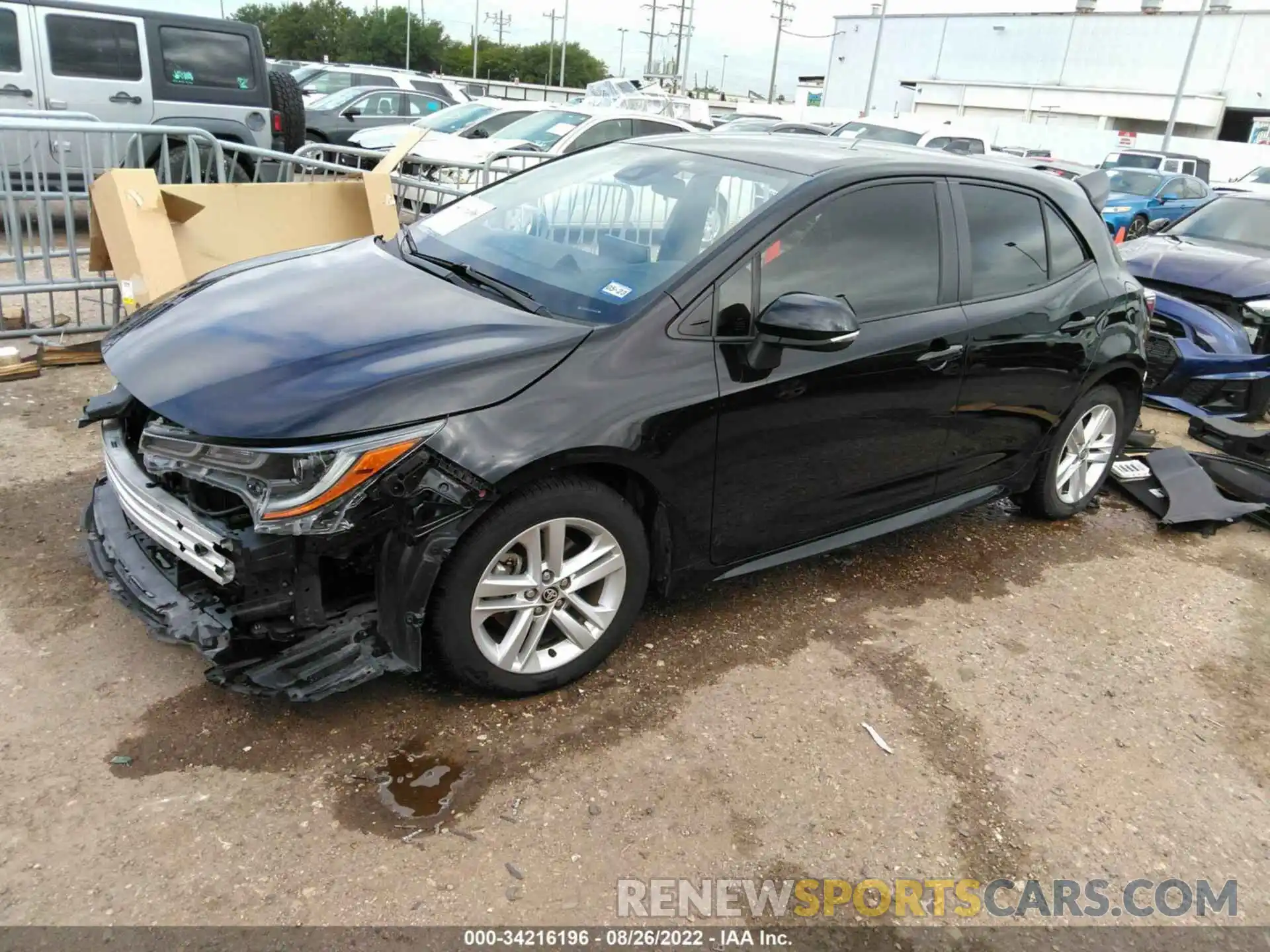 2 Photograph of a damaged car JTNK4RBE1K3003898 TOYOTA COROLLA HATCHBACK 2019