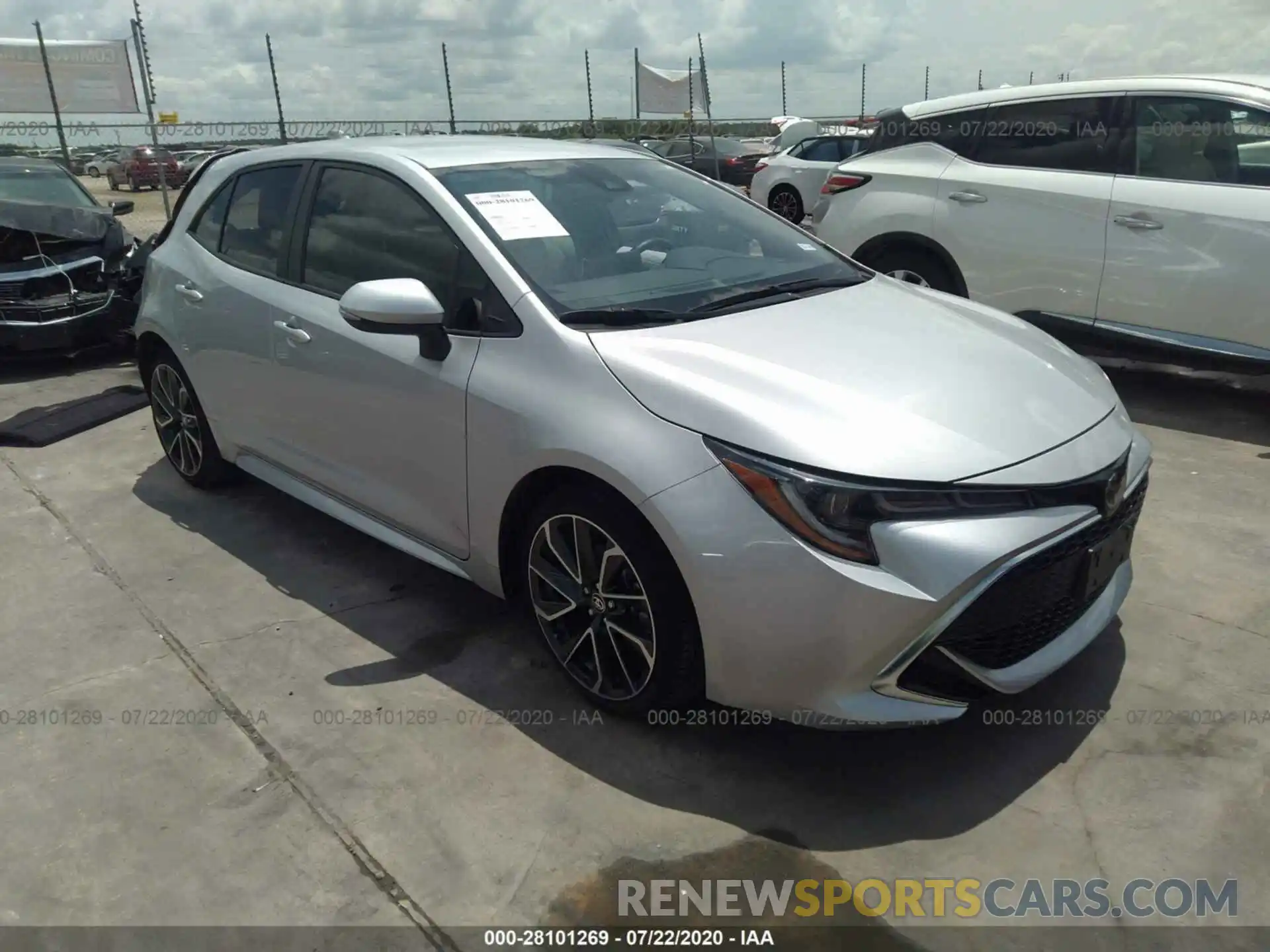 1 Photograph of a damaged car JTNK4RBE1K3005084 TOYOTA COROLLA HATCHBACK 2019