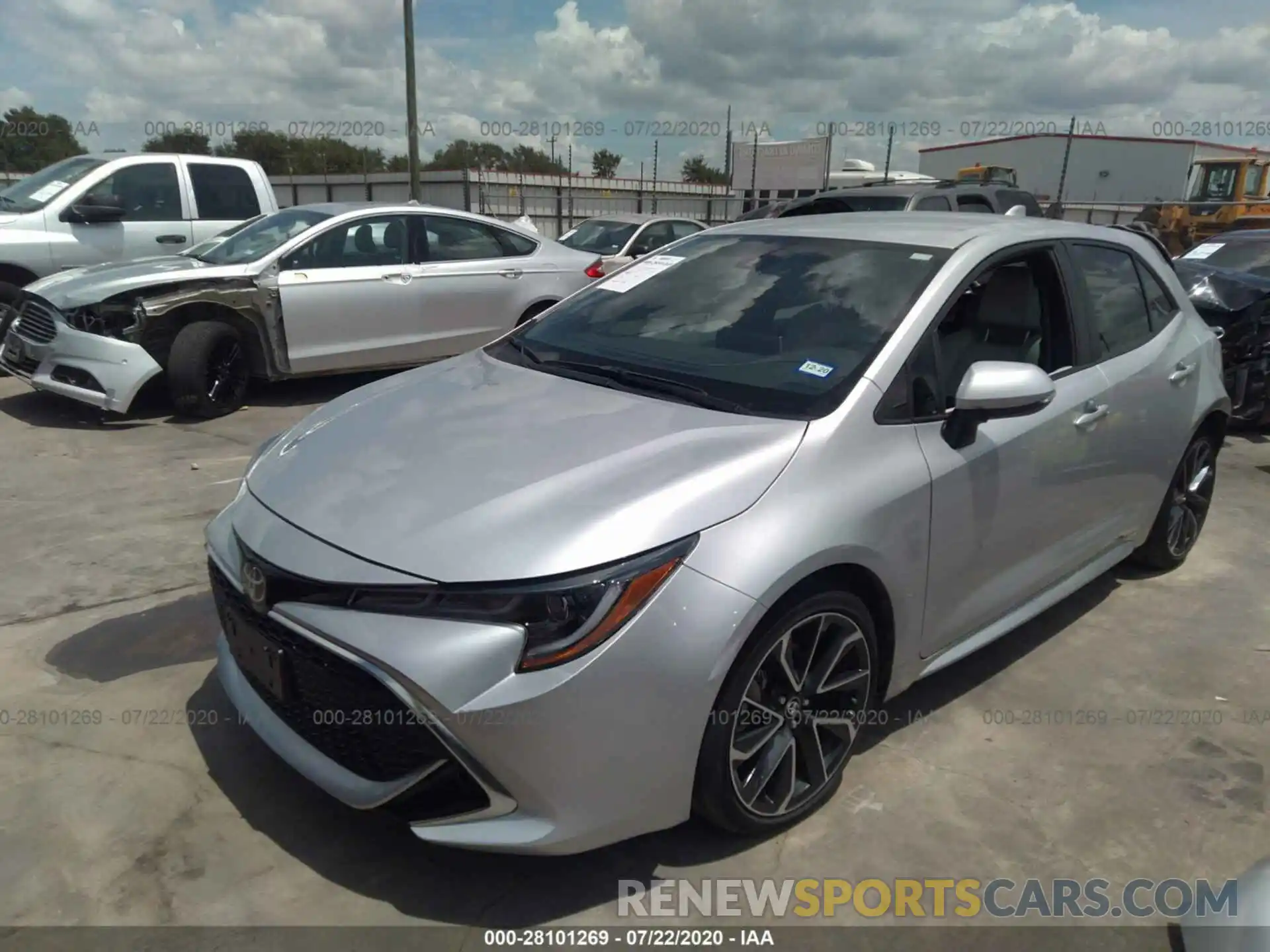 2 Photograph of a damaged car JTNK4RBE1K3005084 TOYOTA COROLLA HATCHBACK 2019