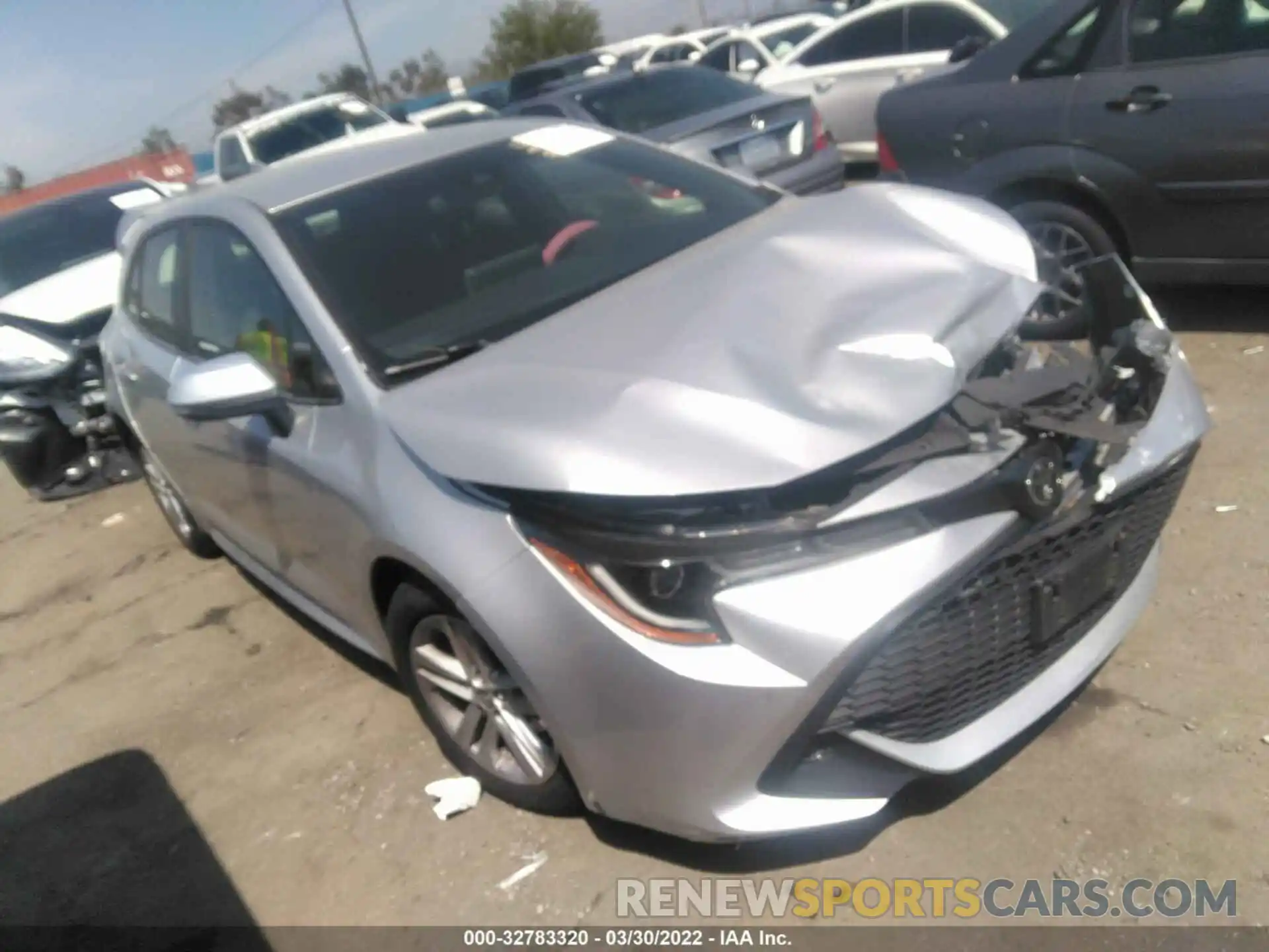 1 Photograph of a damaged car JTNK4RBE1K3016201 TOYOTA COROLLA HATCHBACK 2019