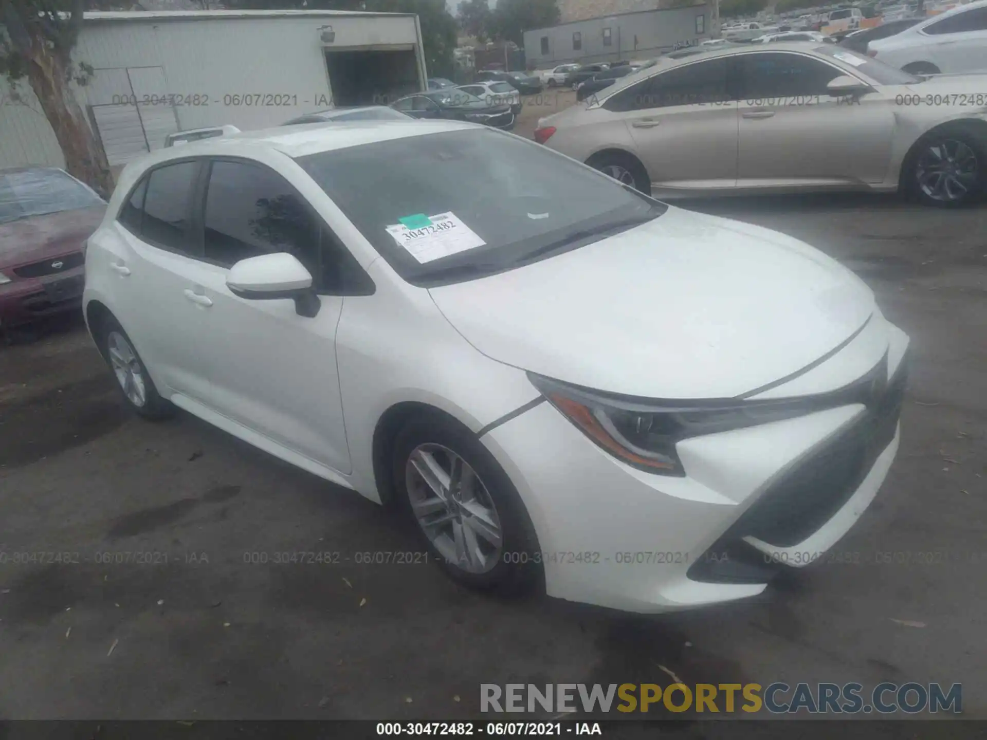 1 Photograph of a damaged car JTNK4RBE1K3016537 TOYOTA COROLLA HATCHBACK 2019