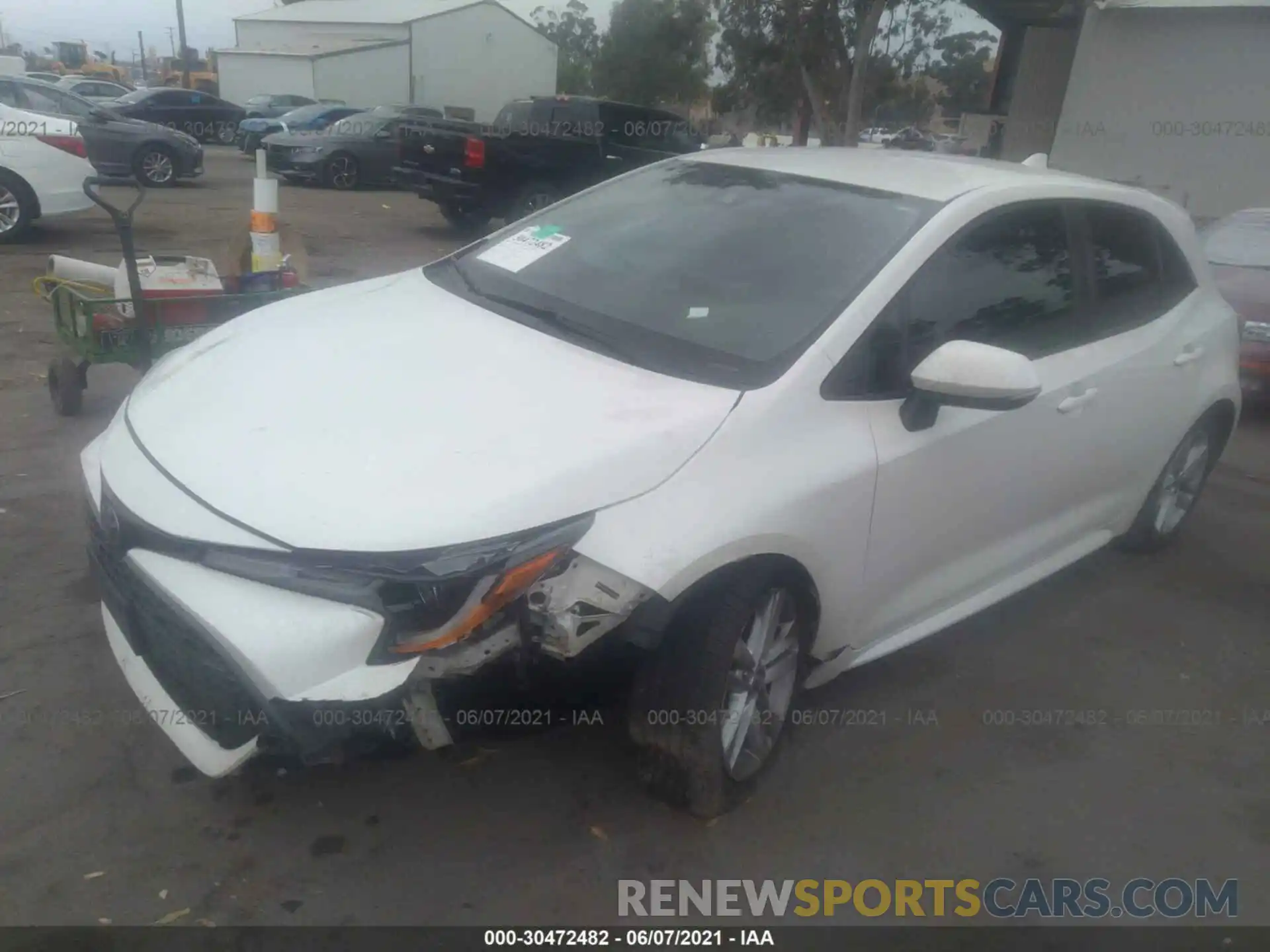 6 Photograph of a damaged car JTNK4RBE1K3016537 TOYOTA COROLLA HATCHBACK 2019