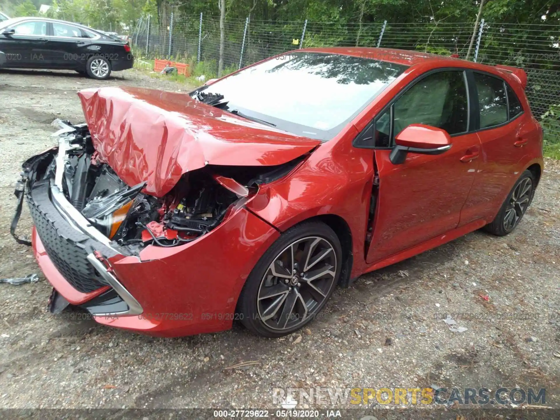 2 Фотография поврежденного автомобиля JTNK4RBE1K3017347 TOYOTA COROLLA HATCHBACK 2019