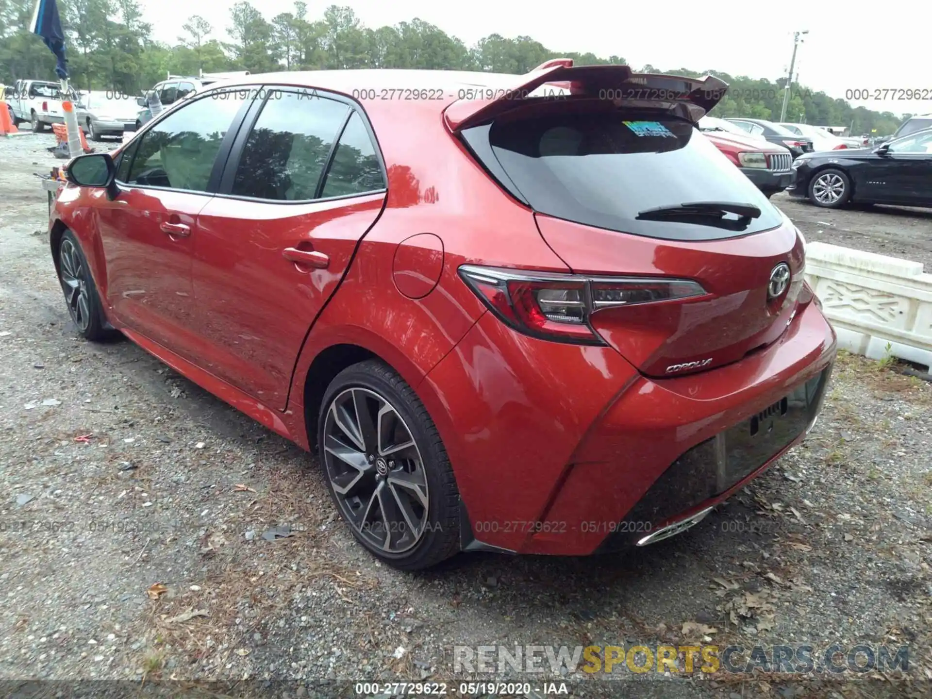 3 Photograph of a damaged car JTNK4RBE1K3017347 TOYOTA COROLLA HATCHBACK 2019