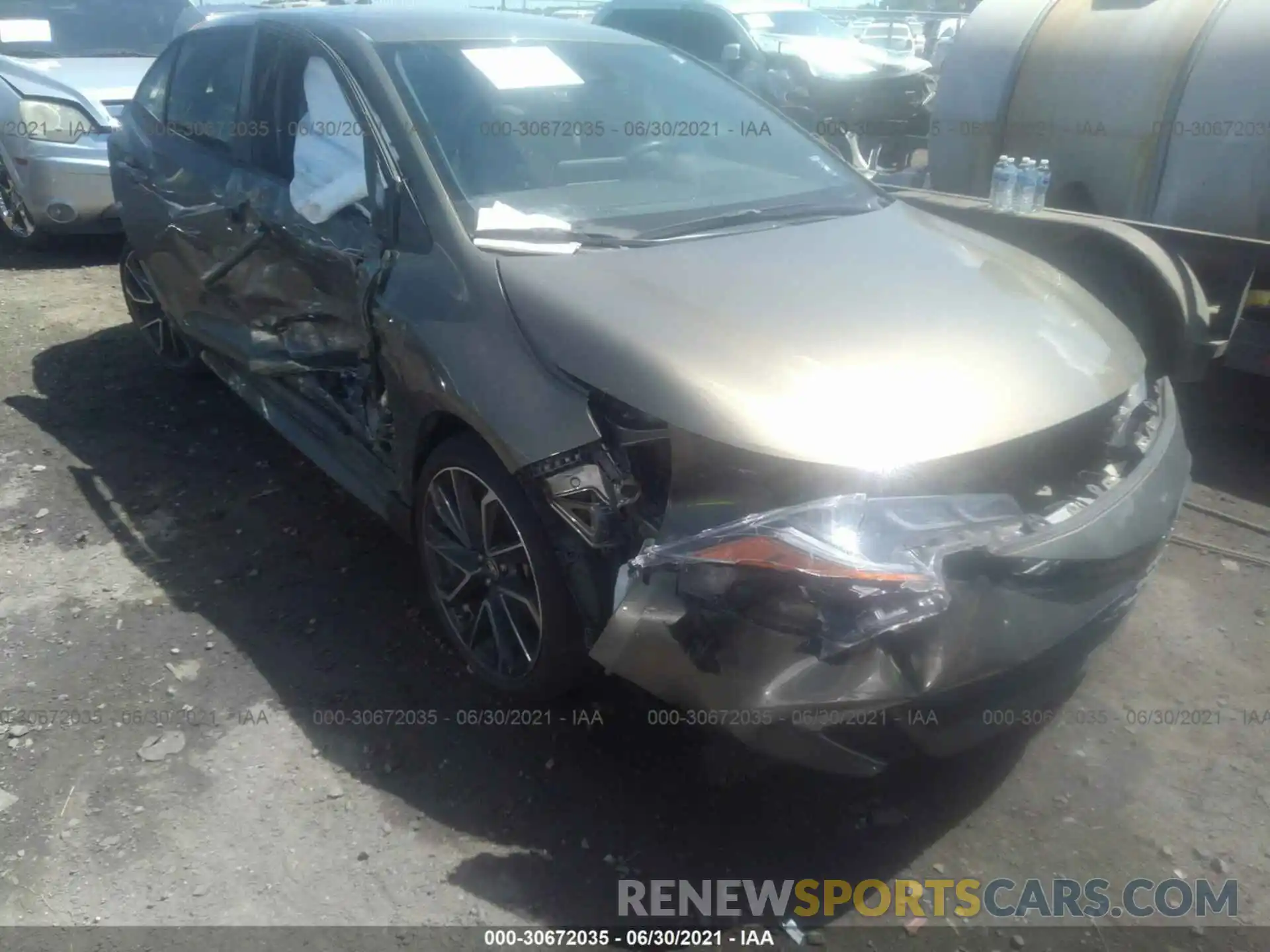 1 Photograph of a damaged car JTNK4RBE1K3025674 TOYOTA COROLLA HATCHBACK 2019