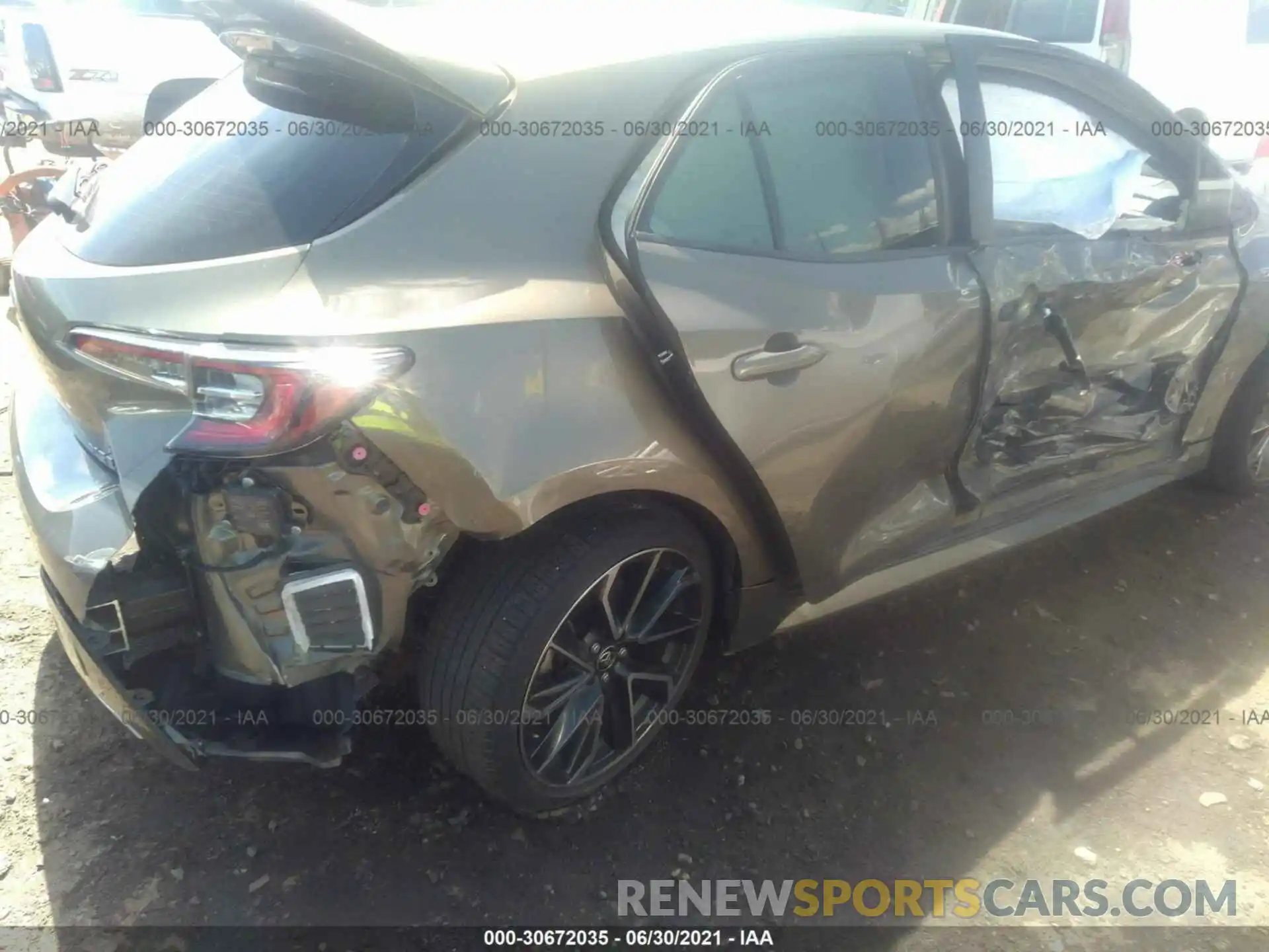 6 Photograph of a damaged car JTNK4RBE1K3025674 TOYOTA COROLLA HATCHBACK 2019