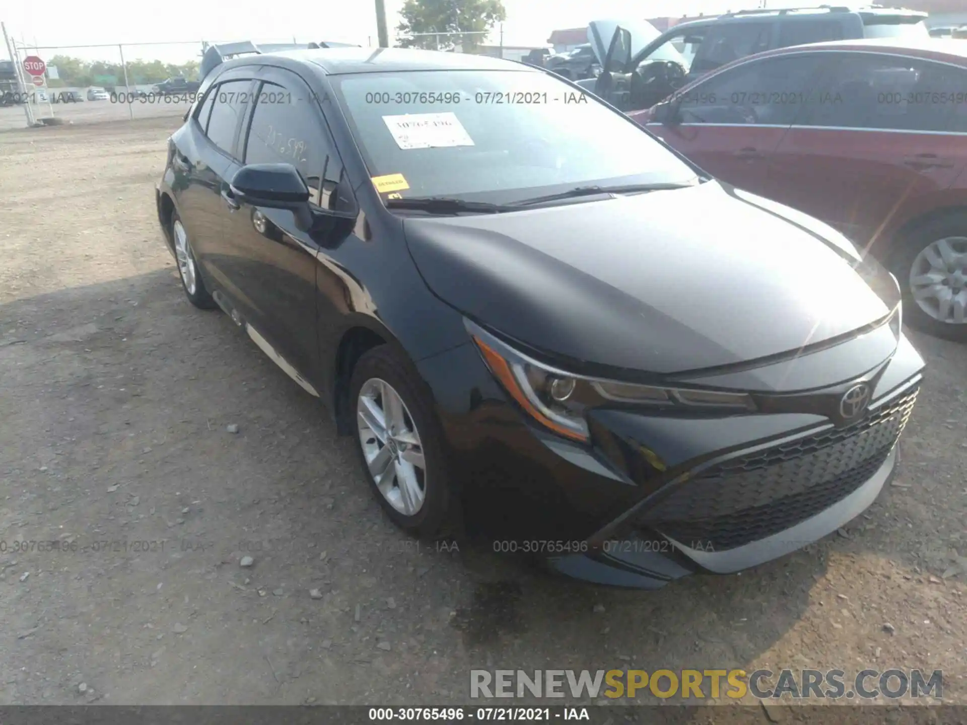 1 Photograph of a damaged car JTNK4RBE1K3029384 TOYOTA COROLLA HATCHBACK 2019